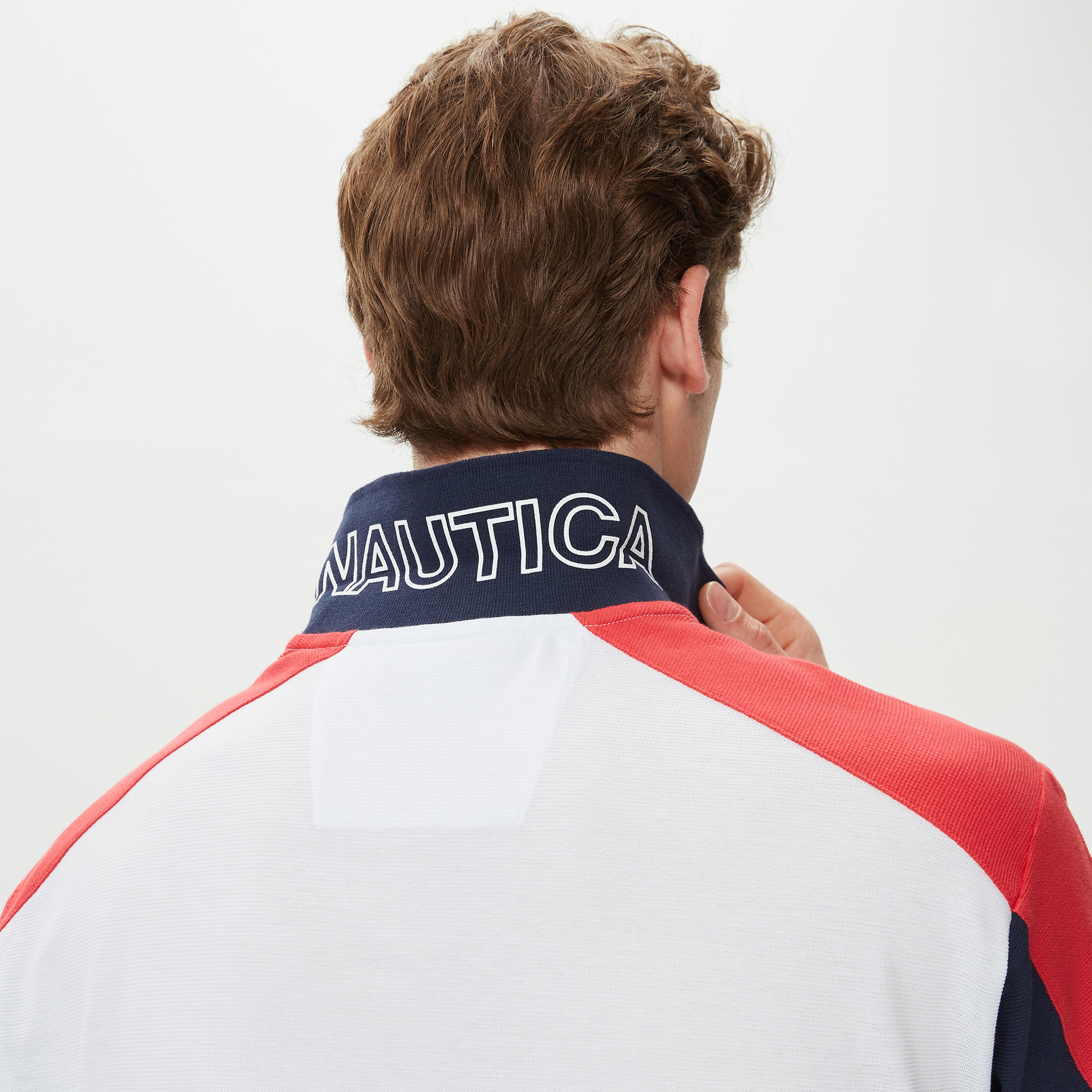 Nautica Erkek Beyaz Classic Fit Kısa Kollu Polo