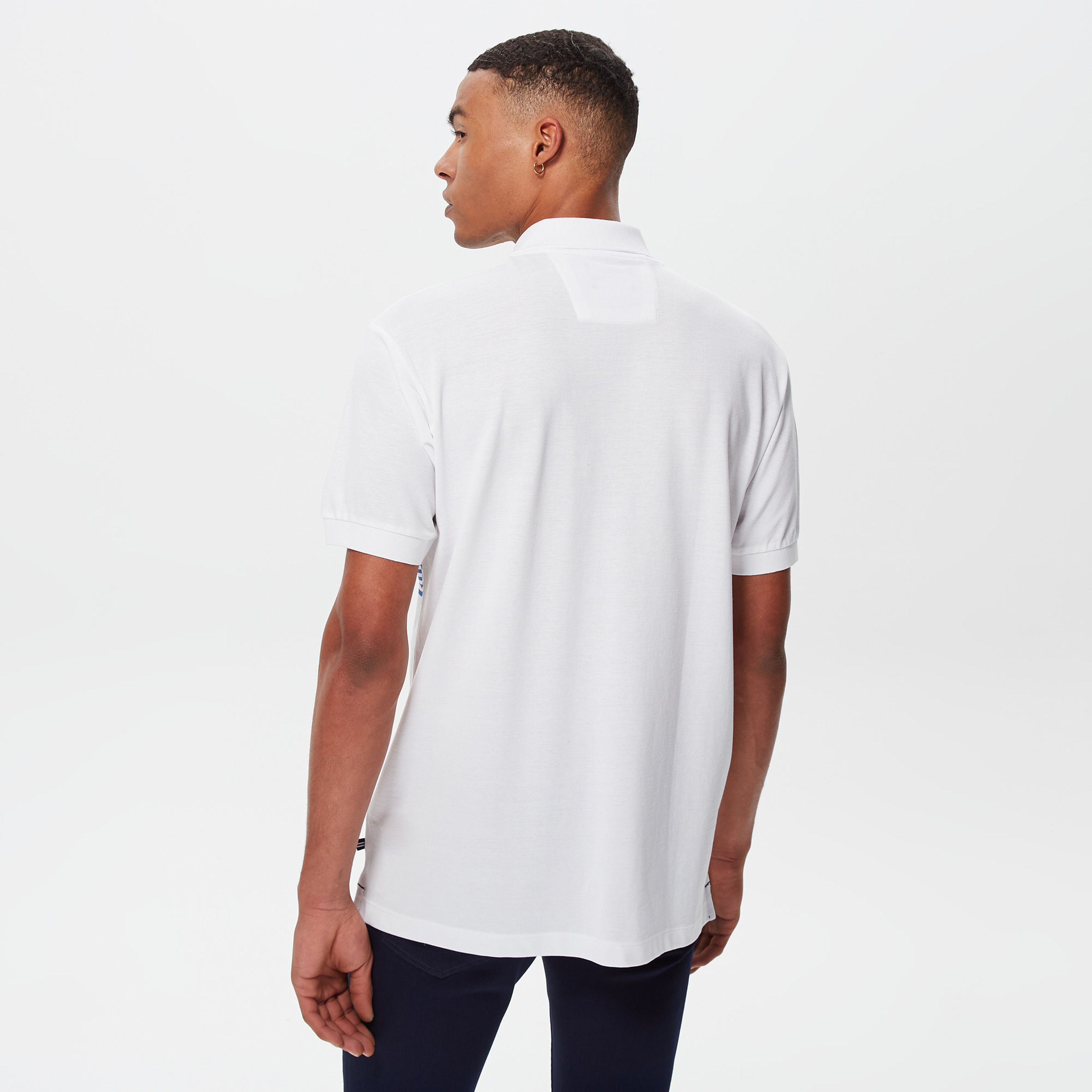 Nautica Erkek Beyaz Classic Fit Kısa Kollu Polo