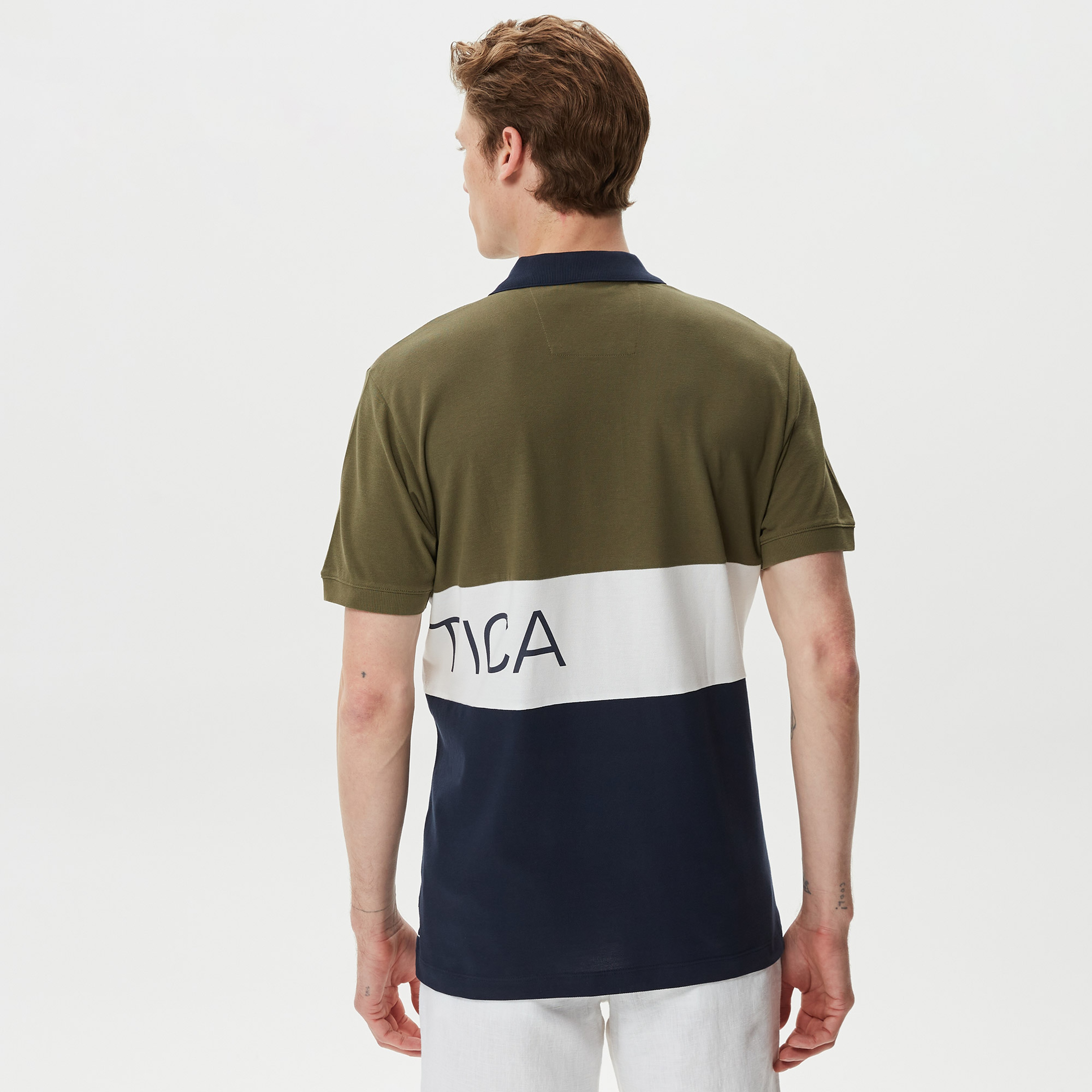 Nautica Erkek Yeşil Classic Fit Kısa Kollu Polo