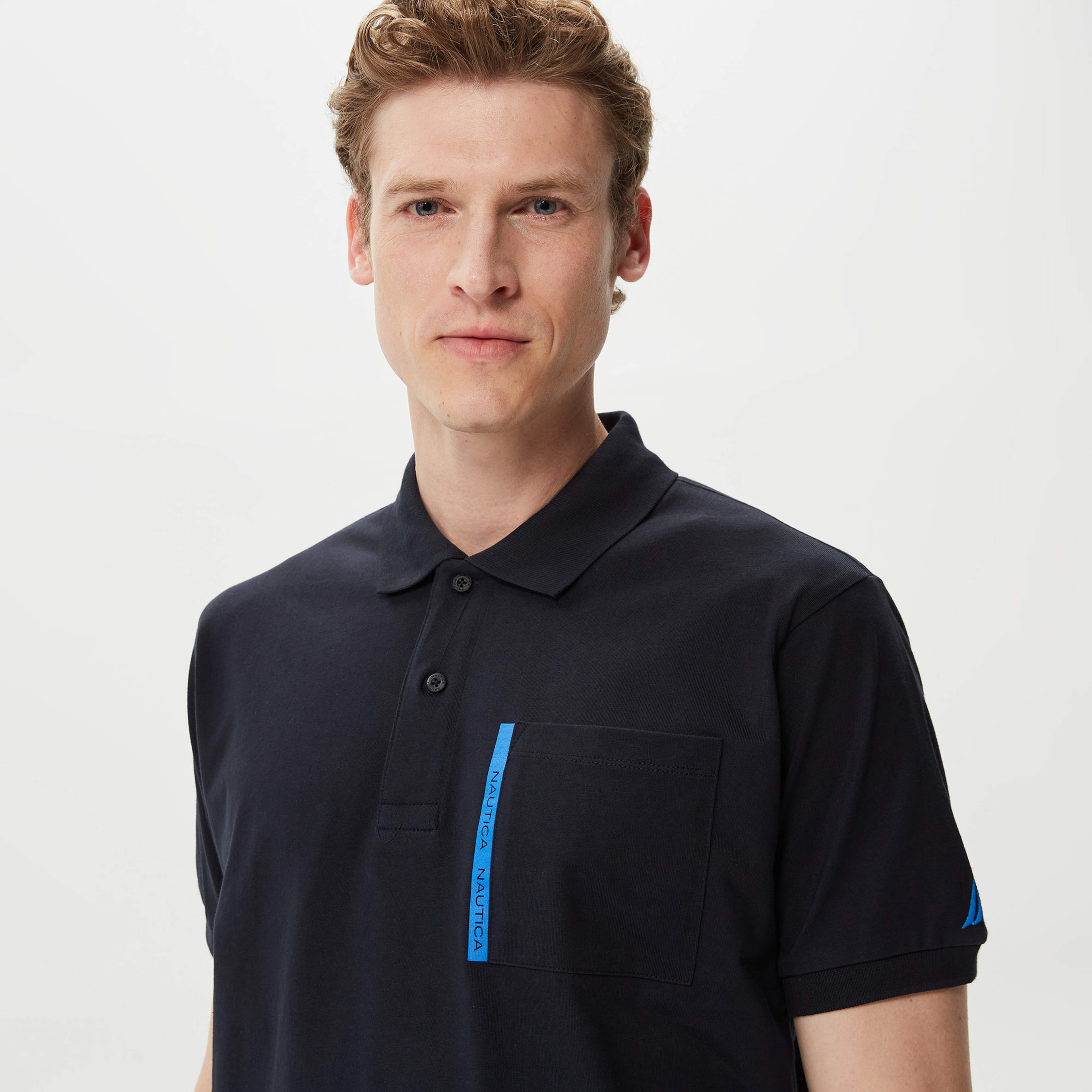 Nautica Erkek Siyah Classic Fit Kısa Kollu Polo