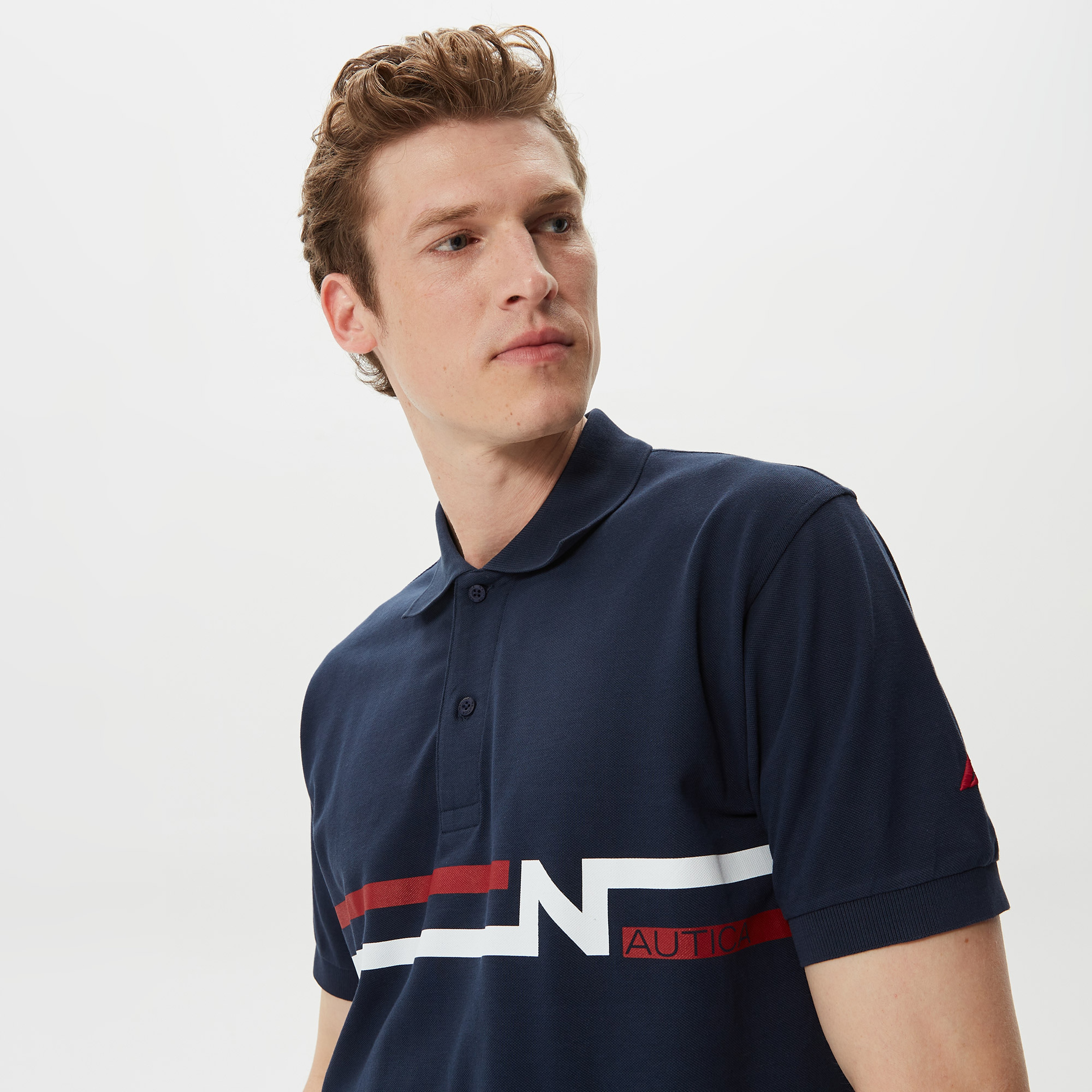 Nautica Erkek Lacivert Kısa Kollu Polo