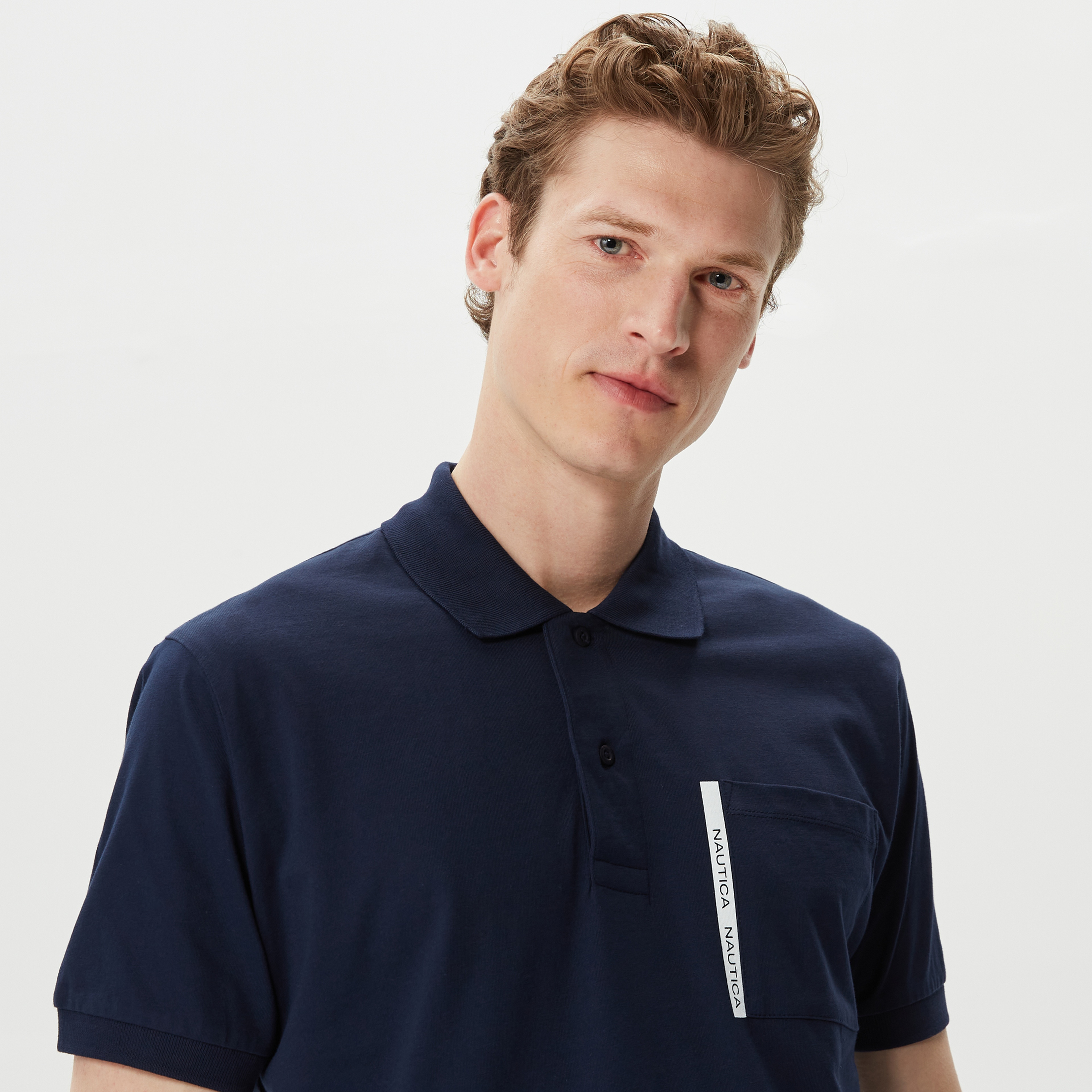 Nautica Erkek Lacivert Classic Fit Kısa Kollu Polo