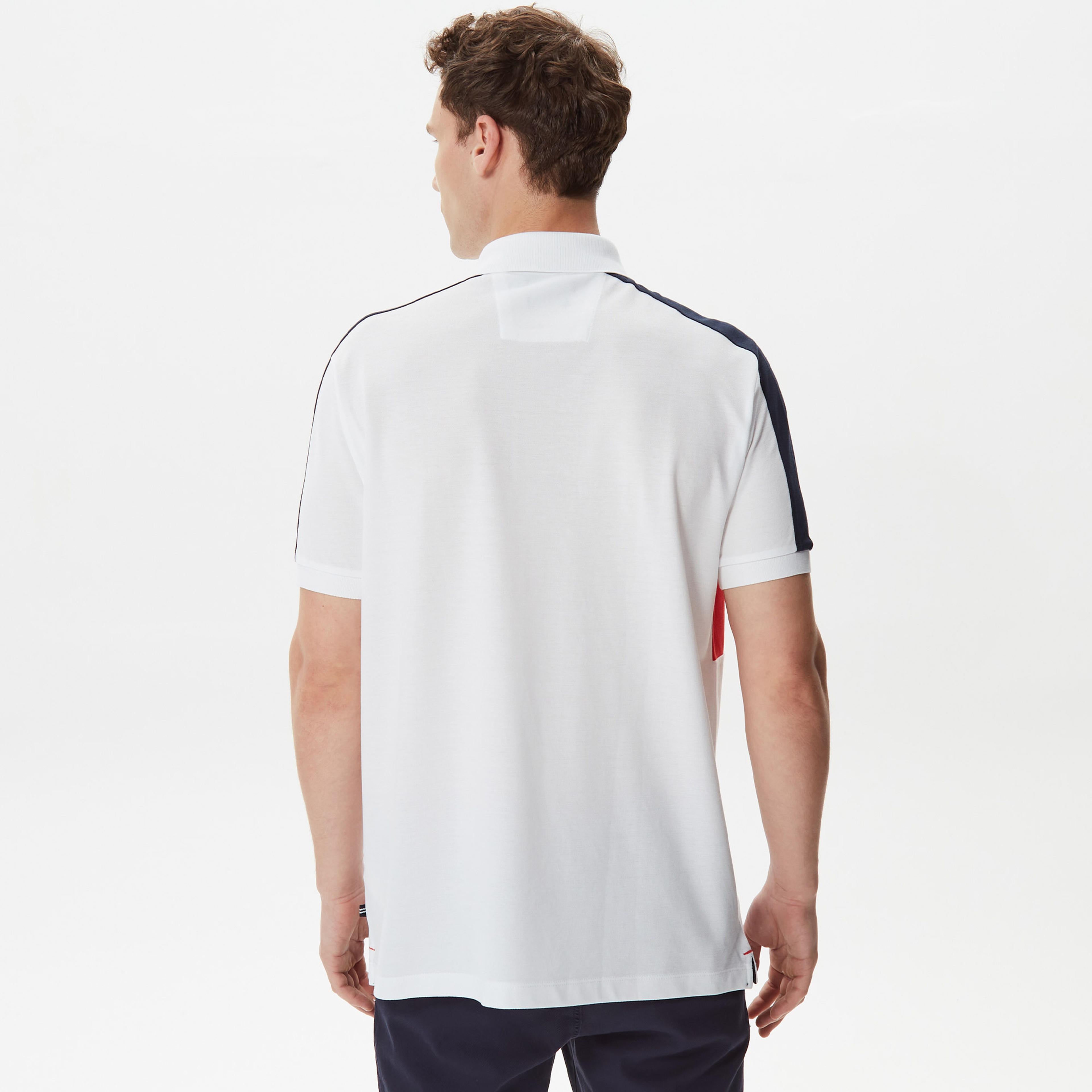 Nautica Erkek Beyaz Classic Fit Kısa Kollu Polo