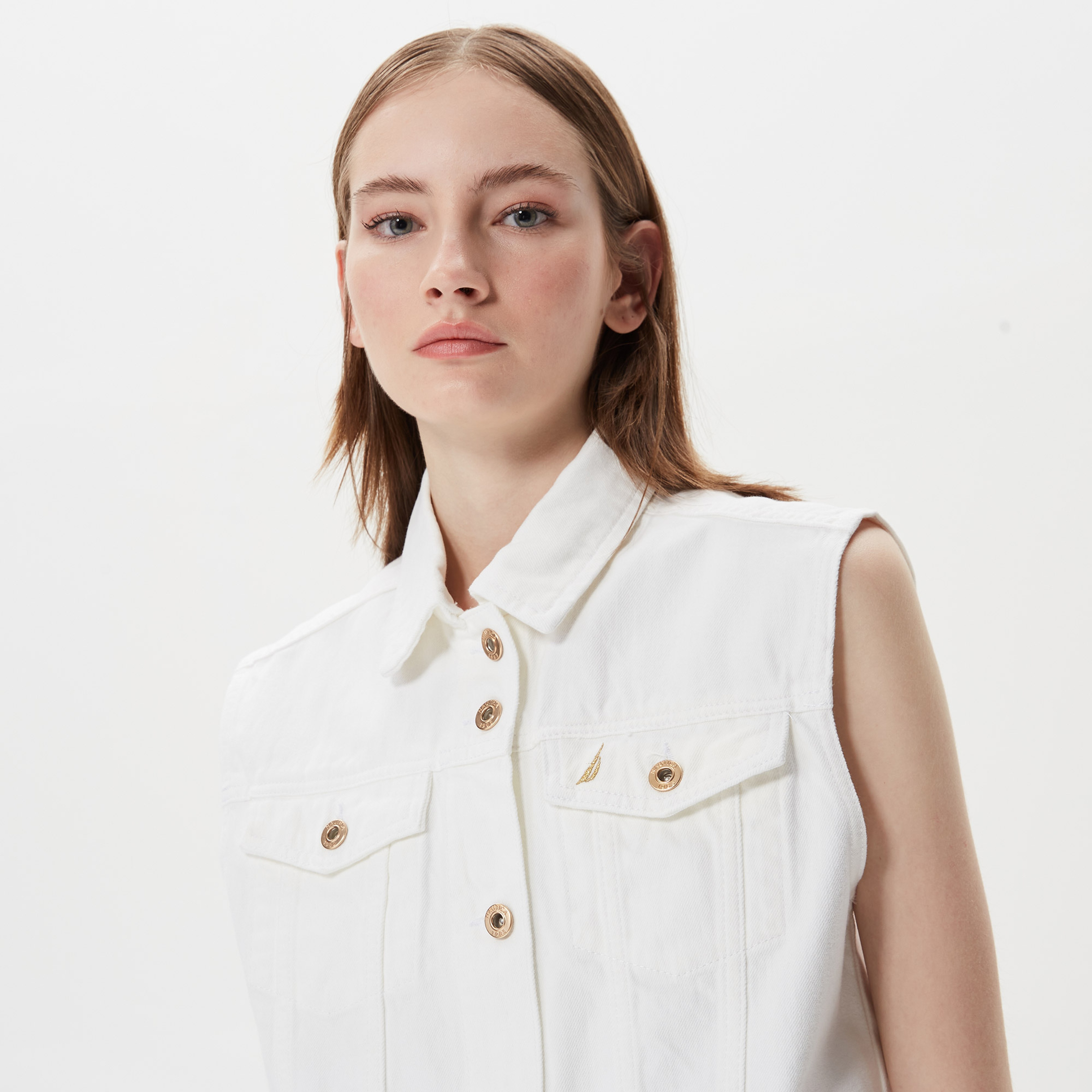 Nautica Kadın Beyaz Yelek