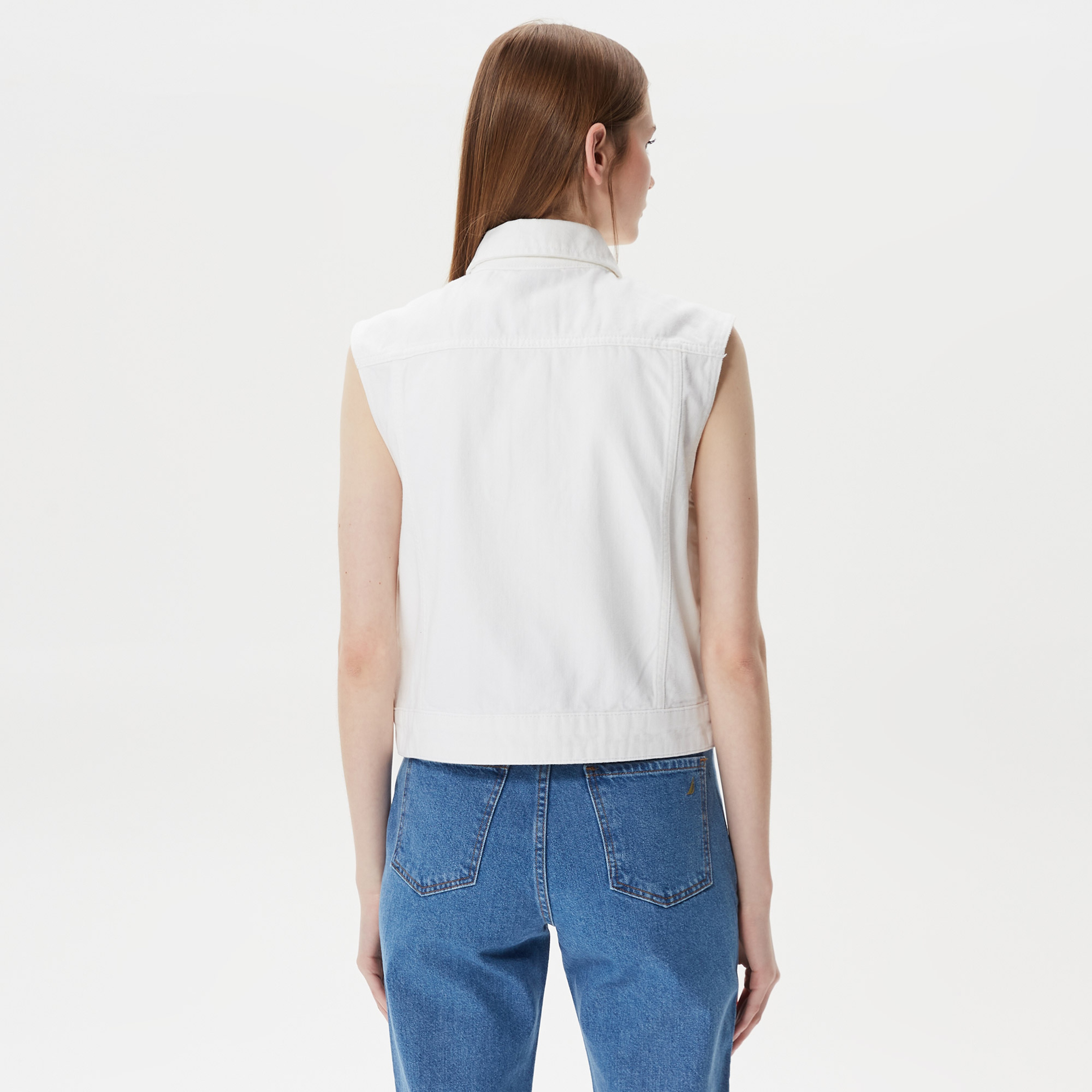 Nautica Kadın Beyaz Yelek