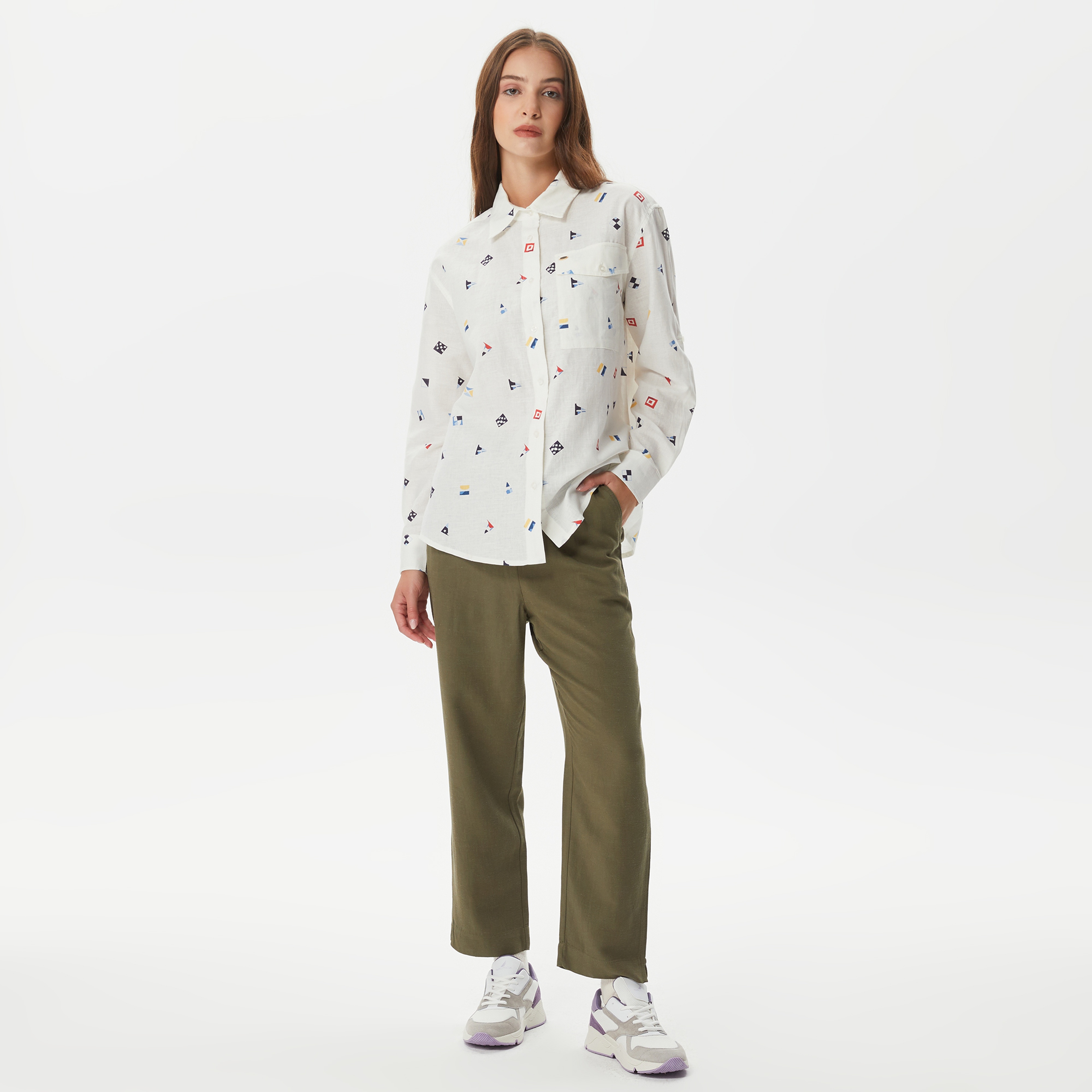 Nautica Kadın Yeşil Pantolon