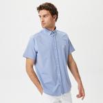 Nautica Erkek Mavi Classic Fit Kısa Kollu Gömlek