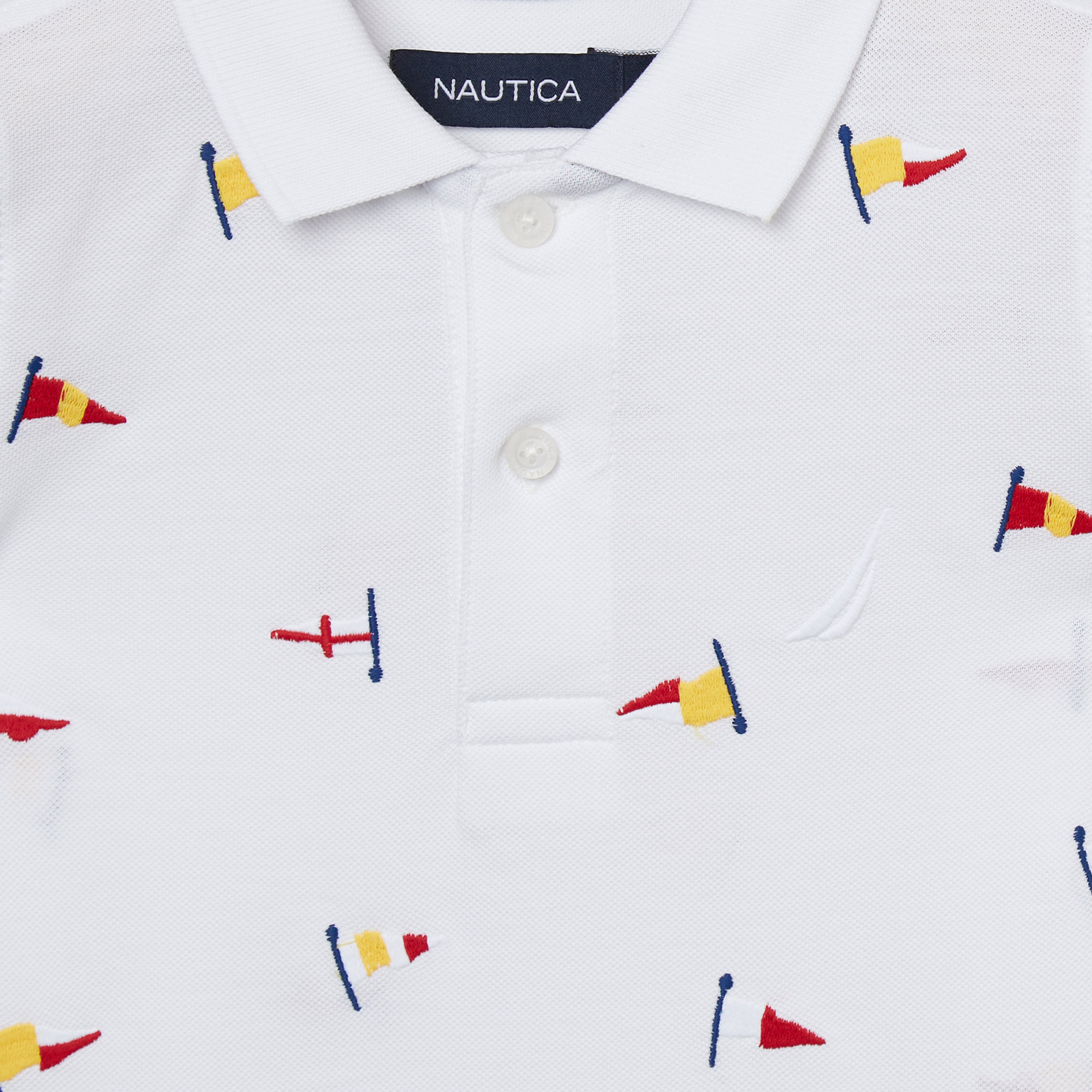 Nautica Erkek Çocuk Beyaz Kısa Kollu Polo
