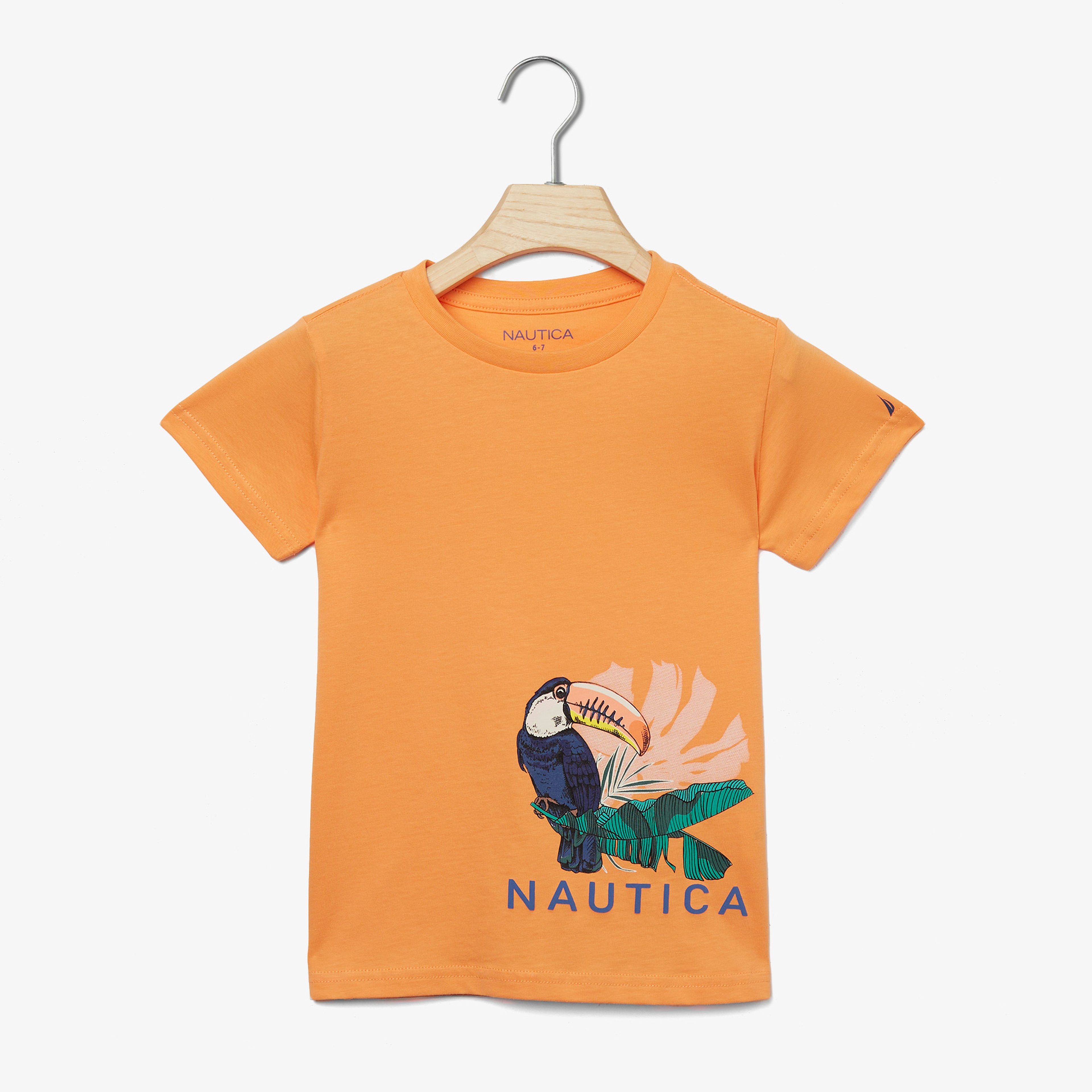 Nautica Erkek Çocuk Turuncu Baskılı T-Shirt