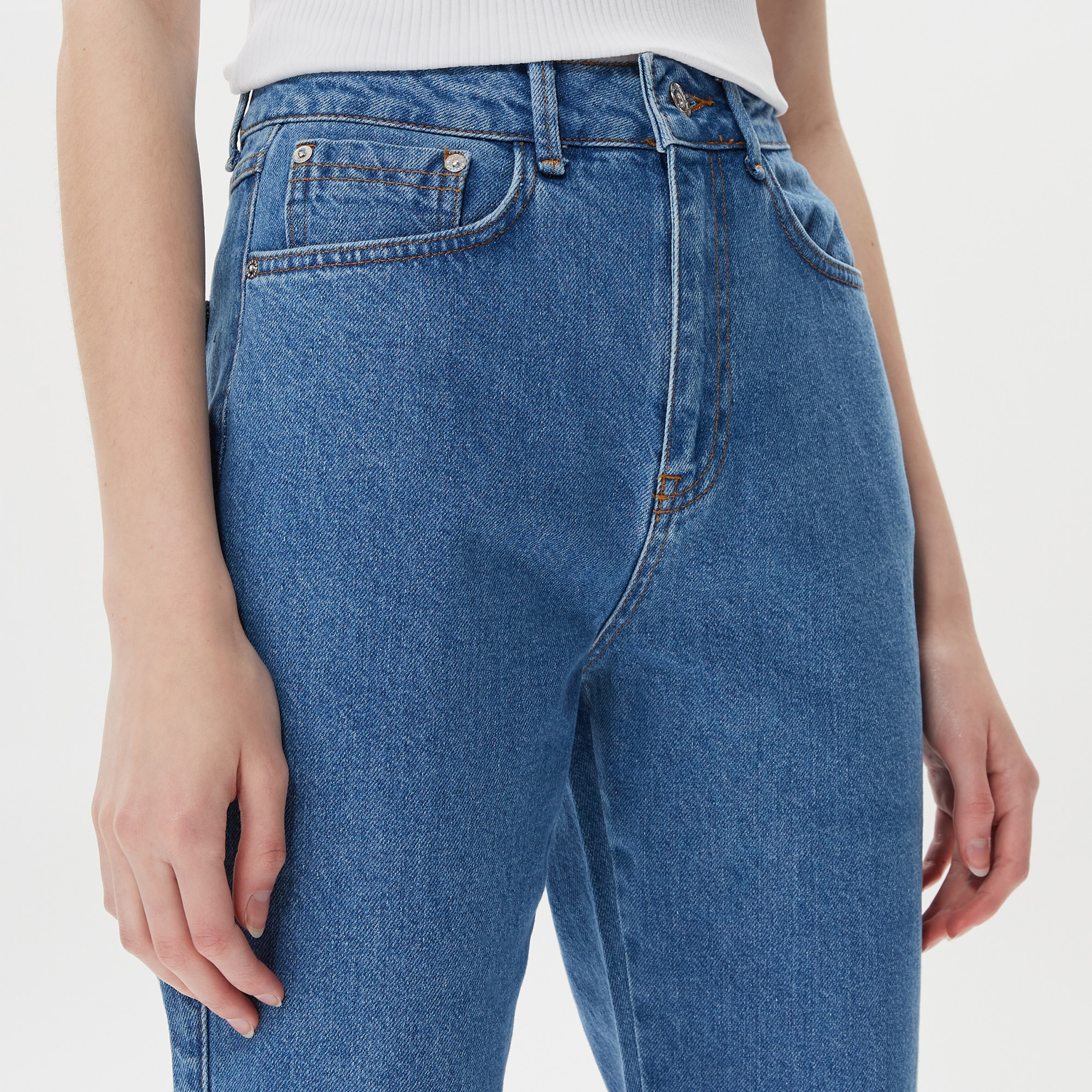 Nautica Kadın Mavi Denim Pantolon