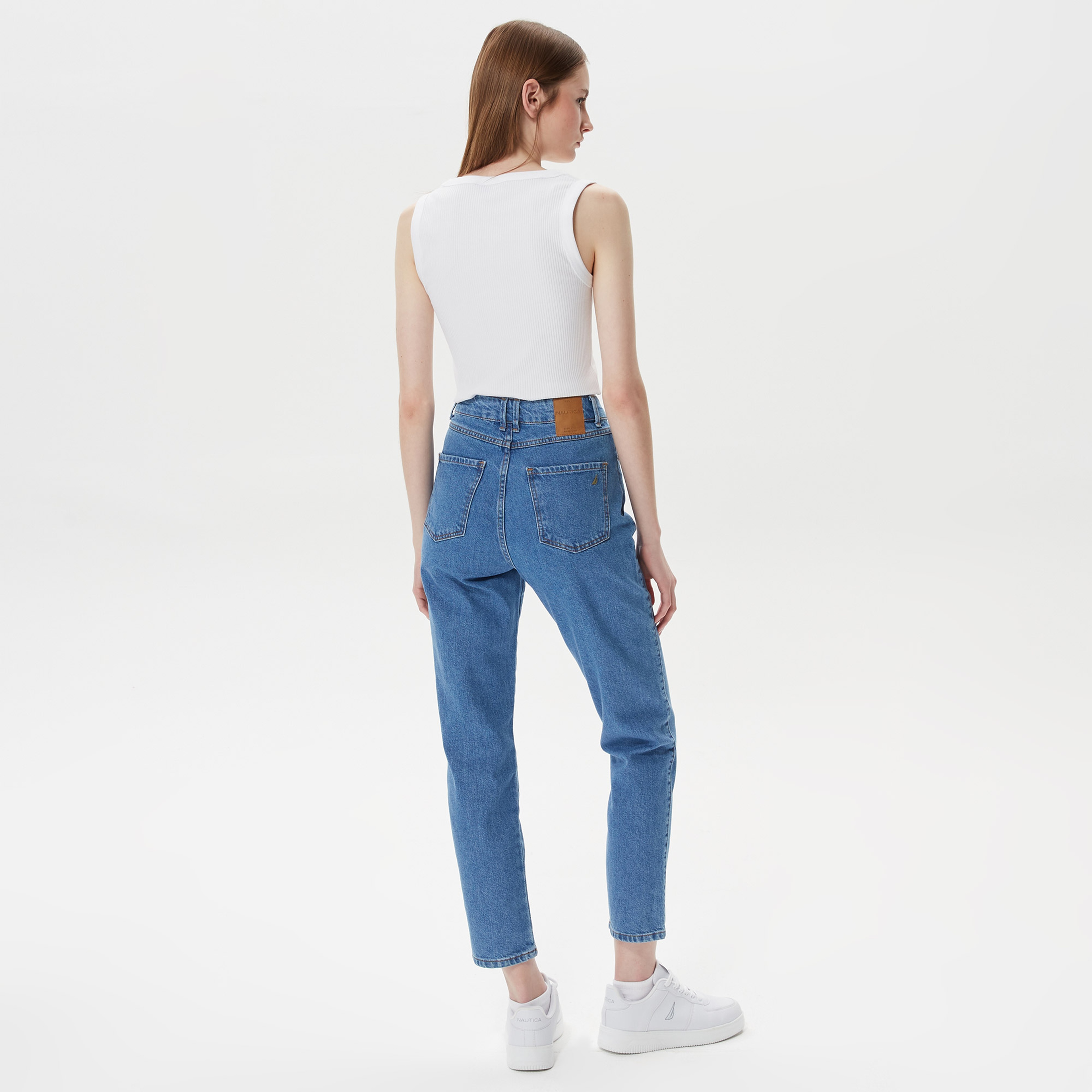 Nautica Kadın Mavi Denim Pantolon