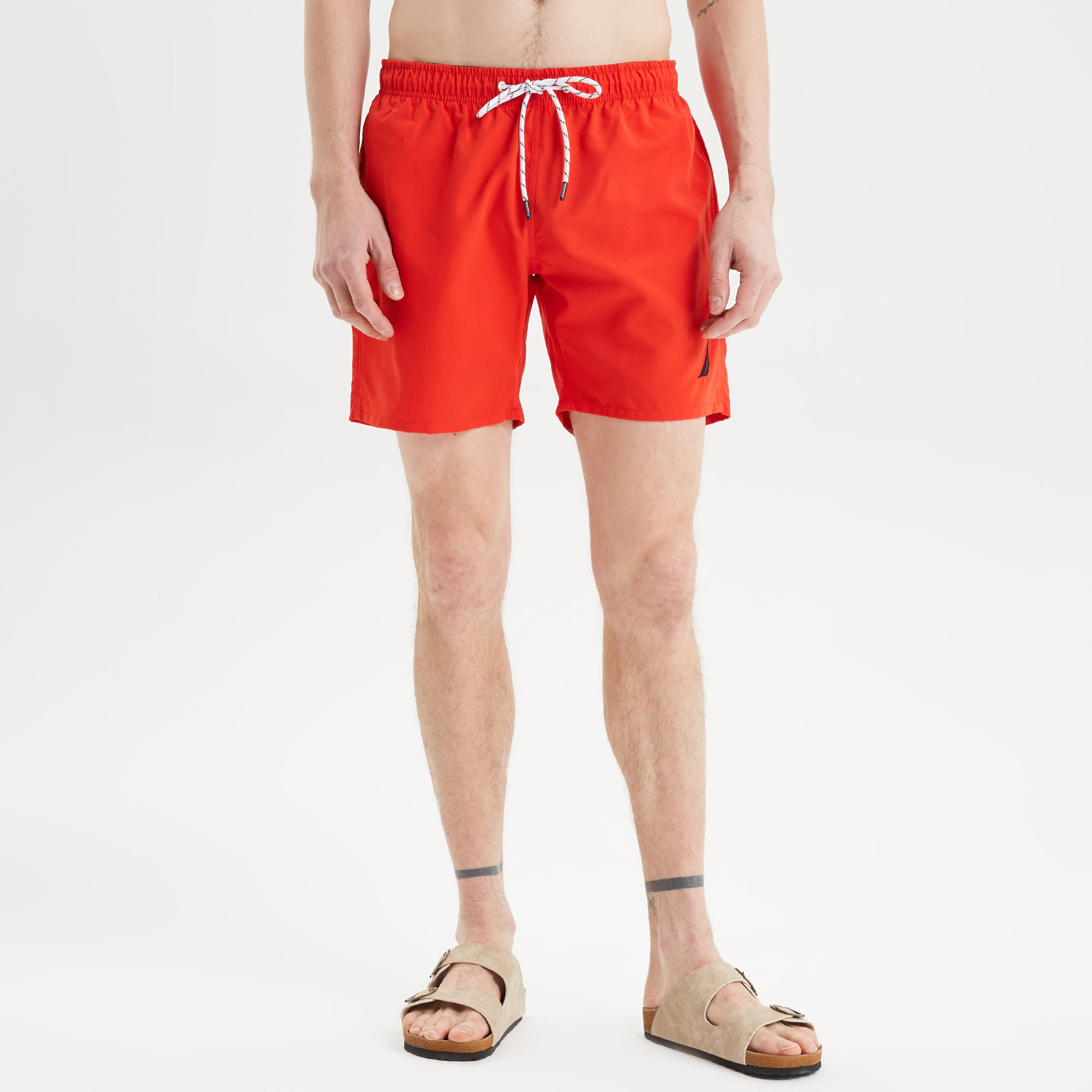 Nautica Erkek Kırmızı Regular Fit Deniz Şortu