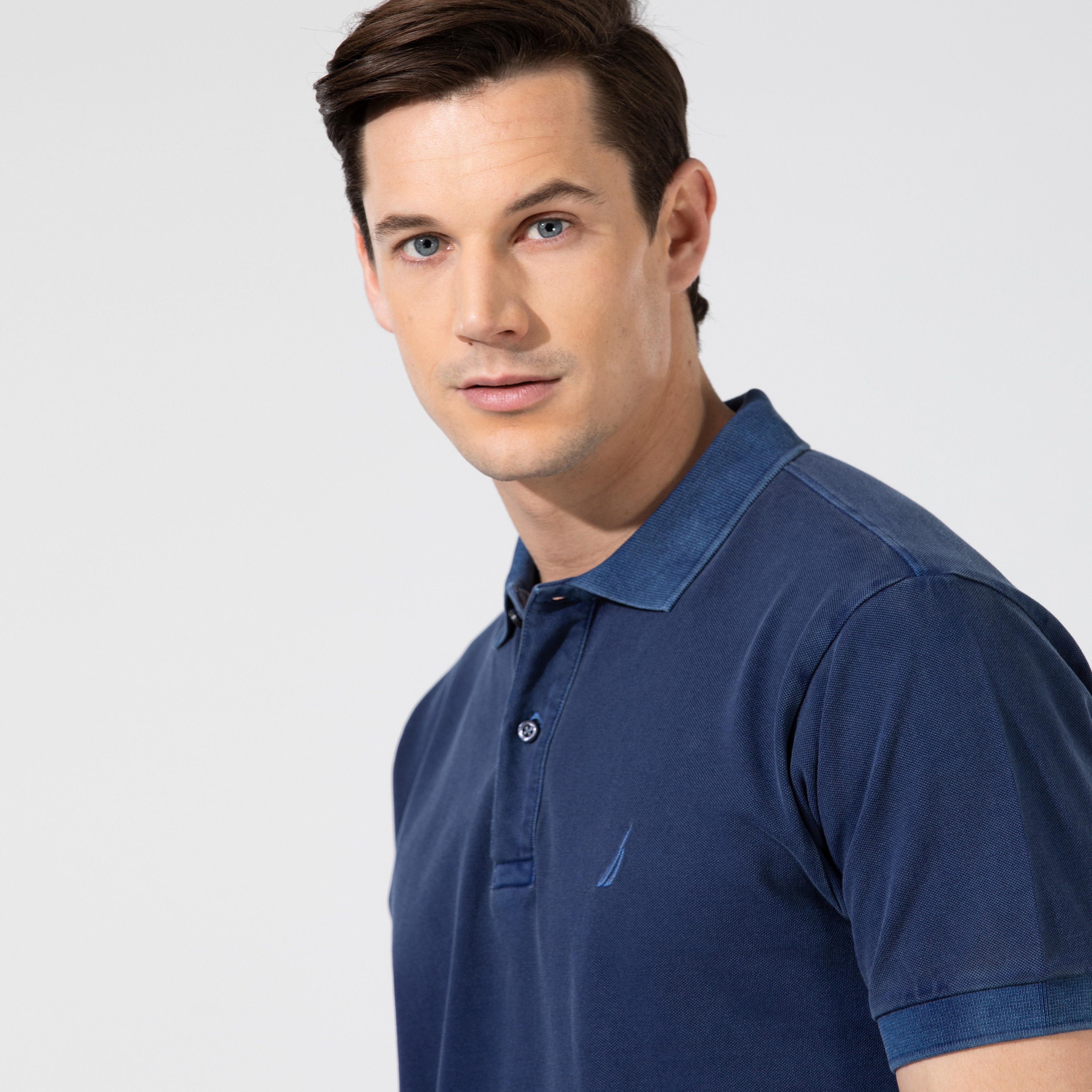 Nautica Erkek Lacivert Classic Fit Kısa Kollu Polo
