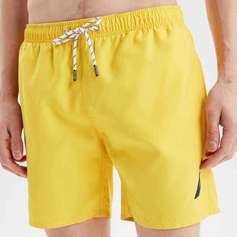 Nautica Erkek Sarı Regular Fit Deniz Şortu