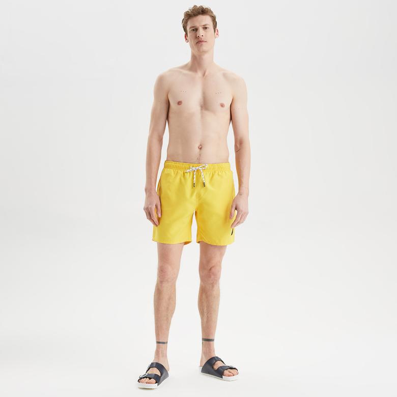 Nautica Erkek Sarı Regular Fit Deniz Şortu
