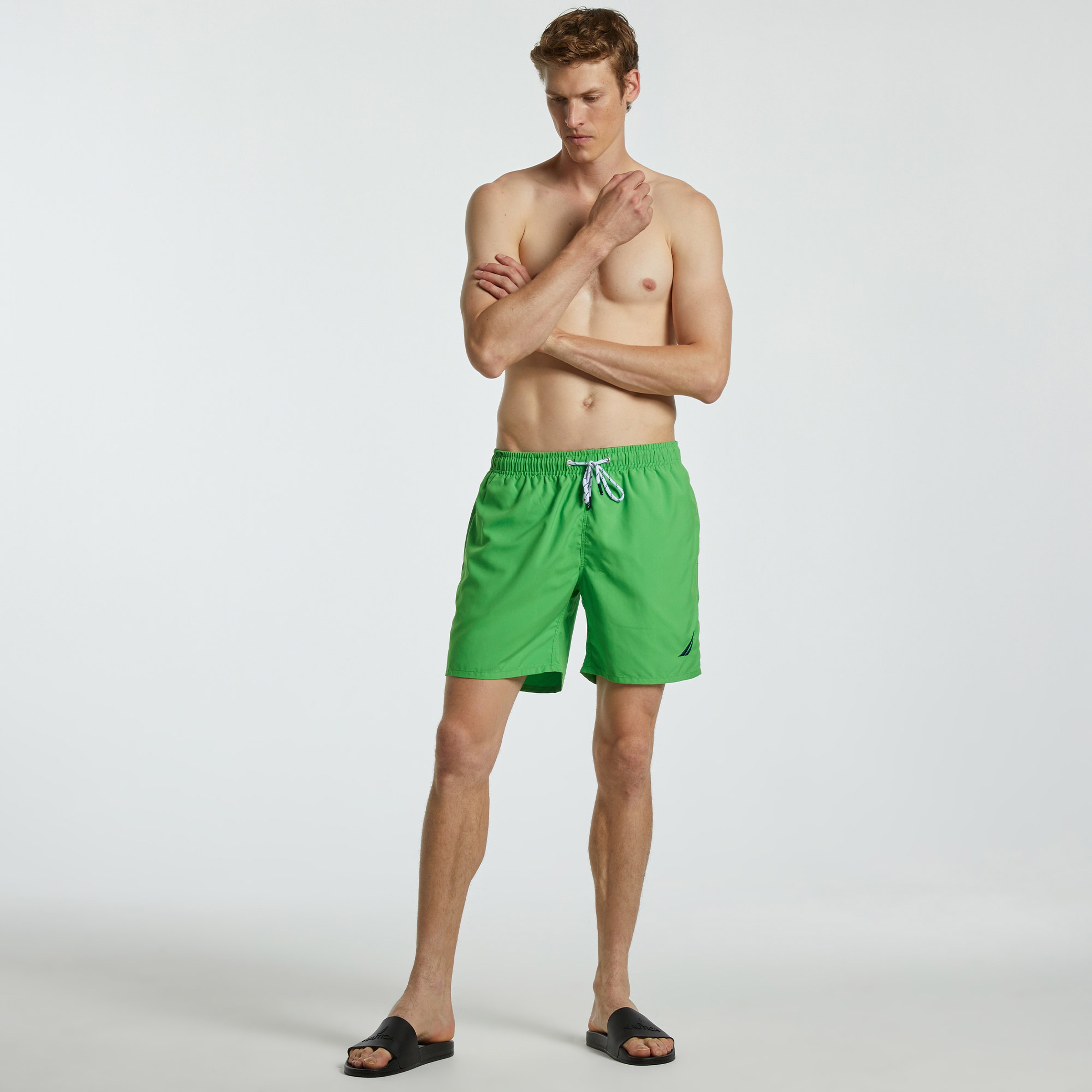Nautica Erkek Yeşil Regular Fit Deniz Şortu