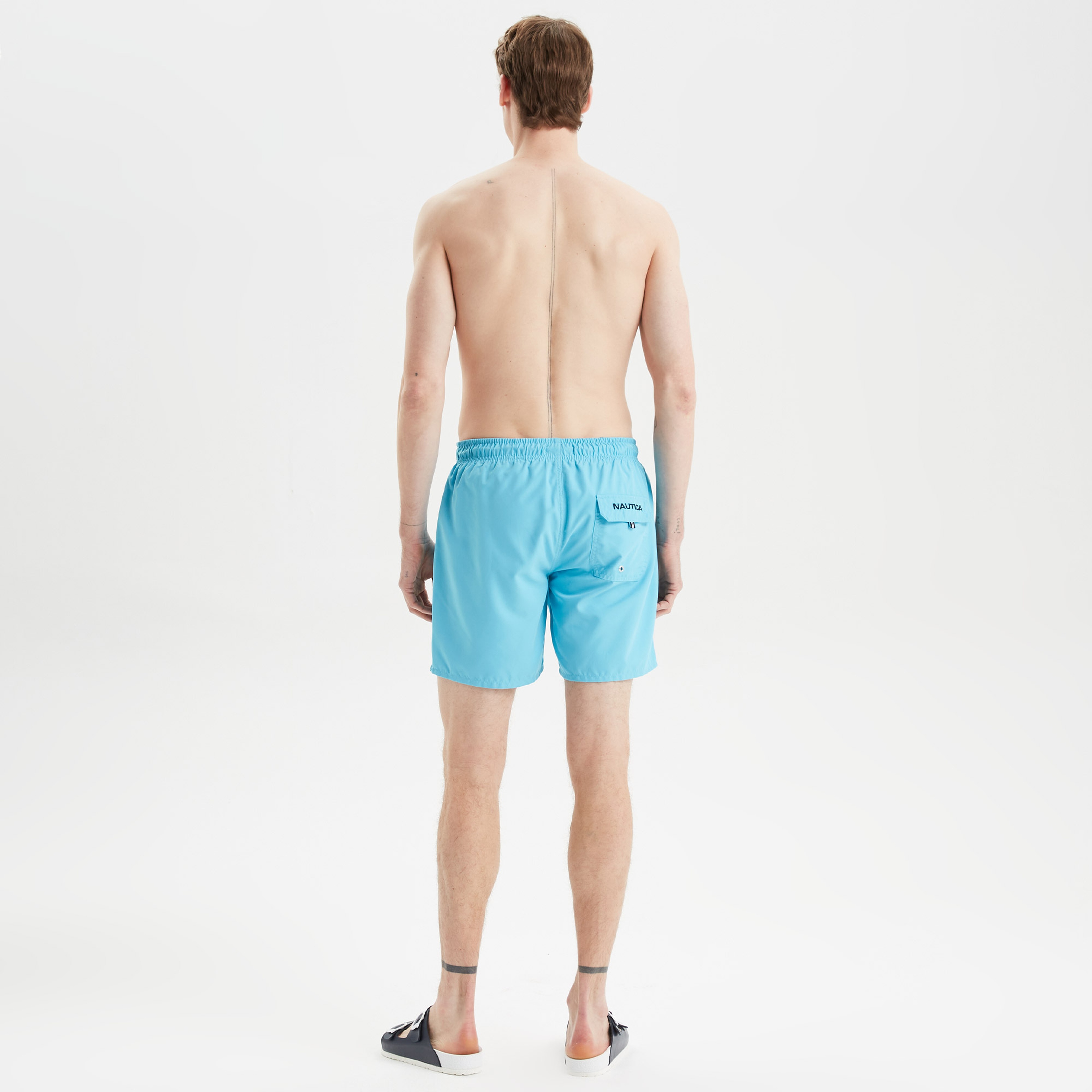 Nautica Erkek Mavi Regular Fit Deniz Şortu