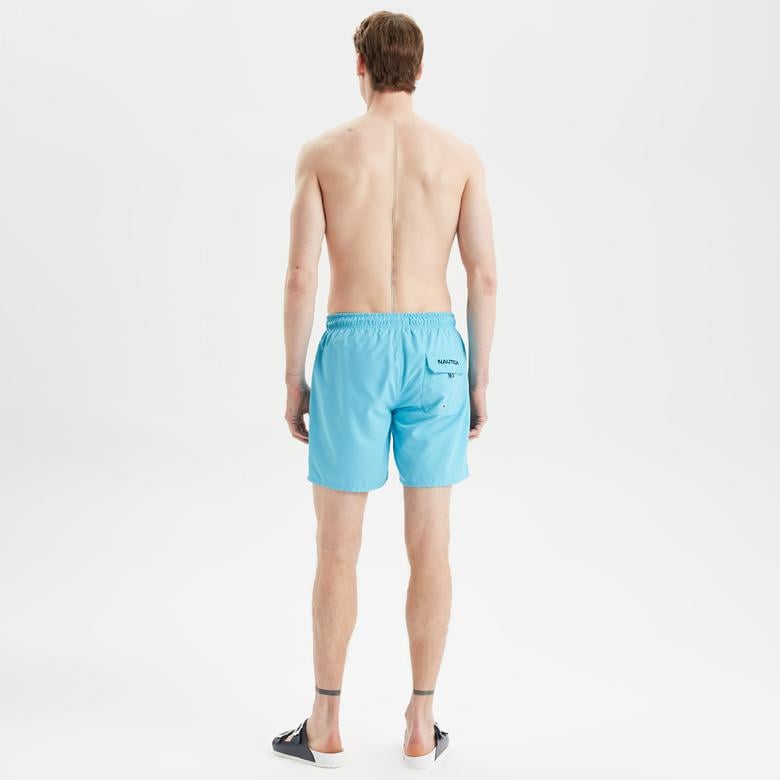 Nautica Erkek Mavi Regular Fit Deniz Şortu