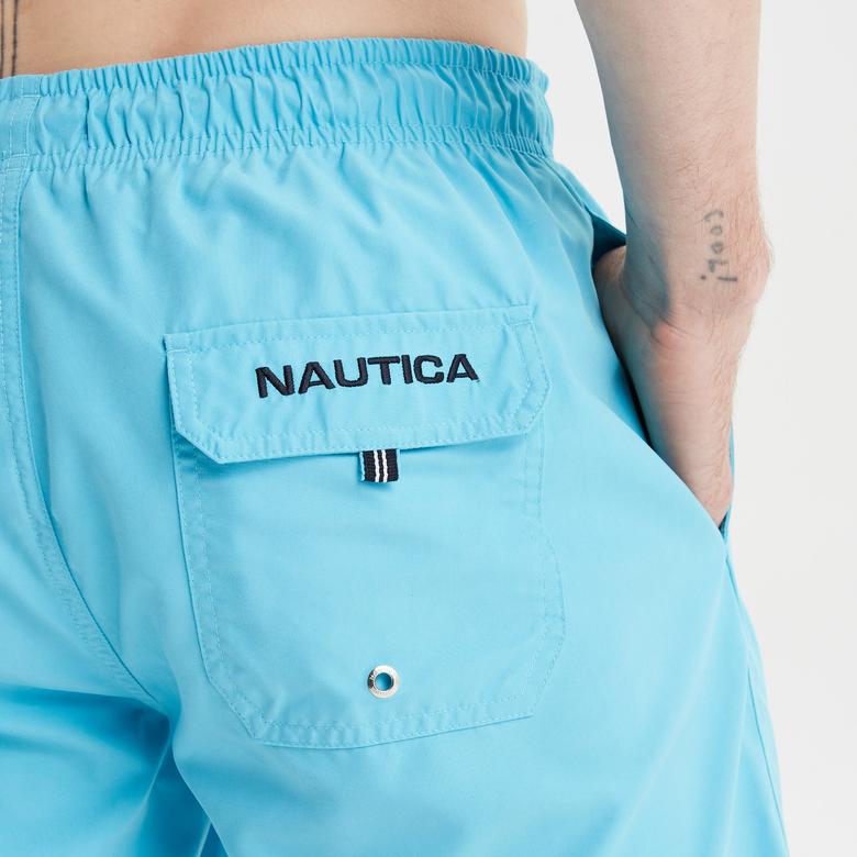 Nautica Erkek Mavi Regular Fit Deniz Şortu