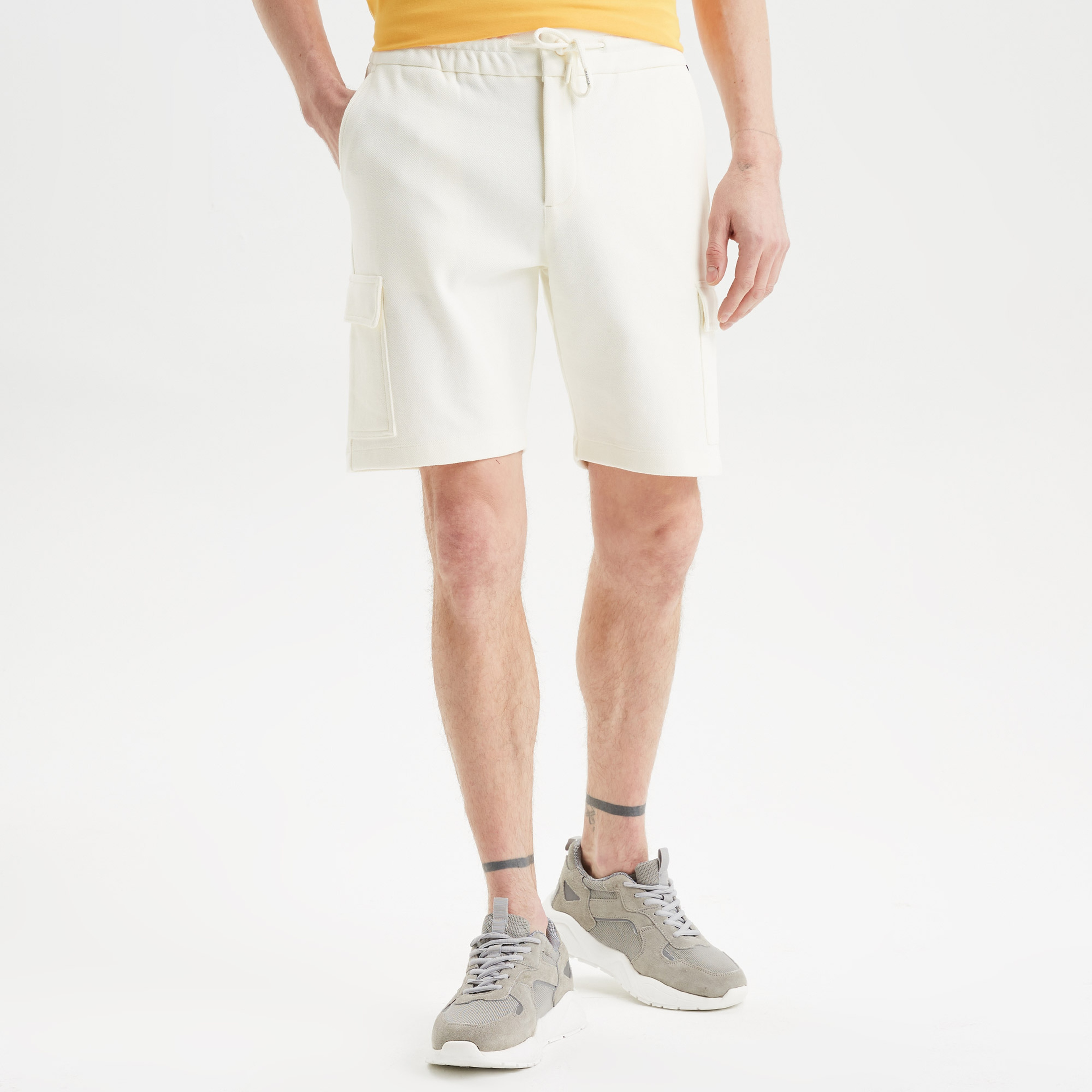 Nautica Erkek Beyaz Standart Fit Şort