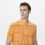 Nautica Erkek Turuncu Classic Fit Kısa Kollu Polo Yaka T-Shirt
