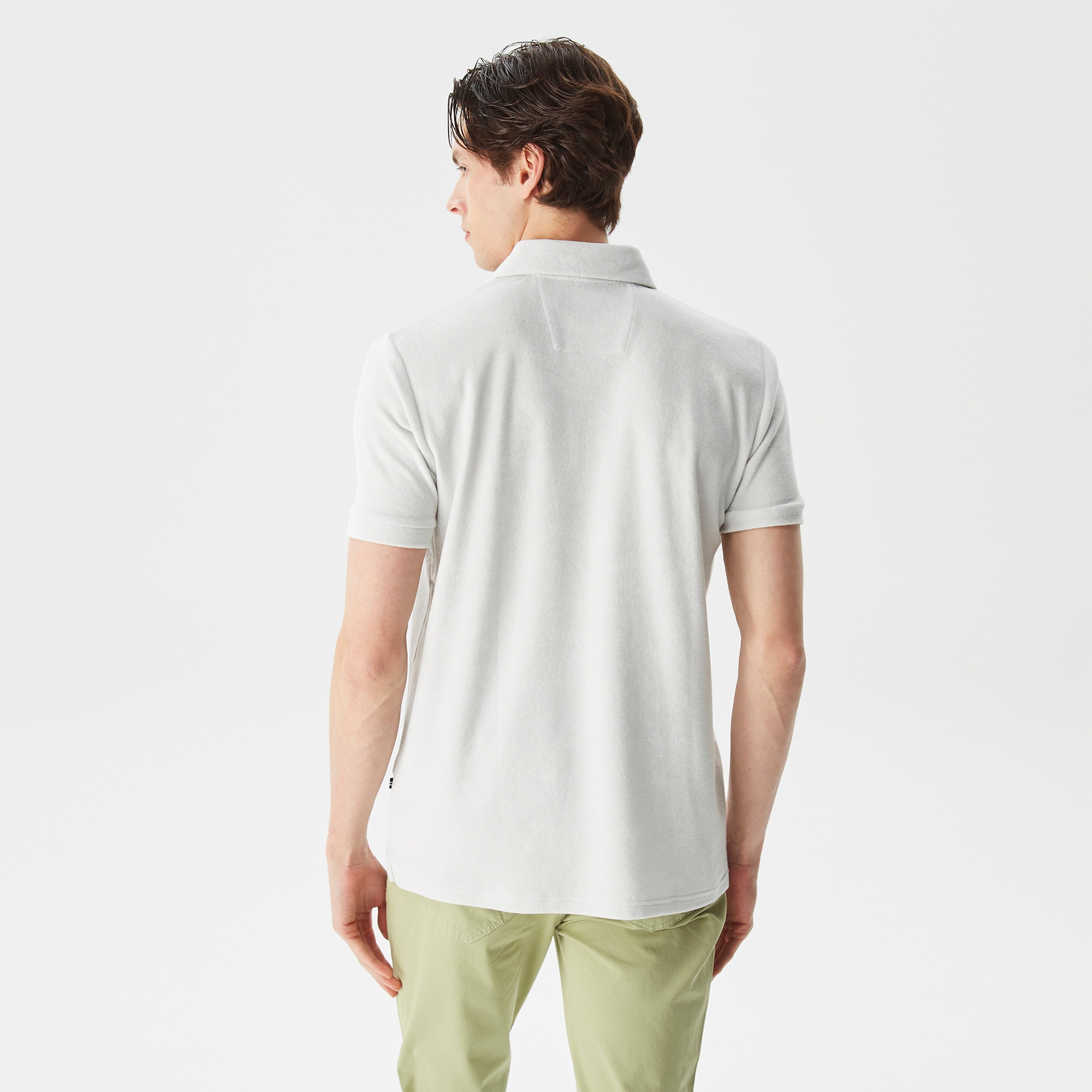 Nautica Erkek Gri Standart Fit Kısa Kollu Polo