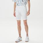 Nautica Erkek Beyaz Keten Bermuda