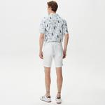 Nautica Erkek Beyaz Keten Bermuda