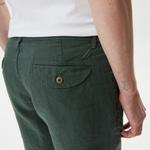 Nautica Erkek Yeşil Keten Bermuda