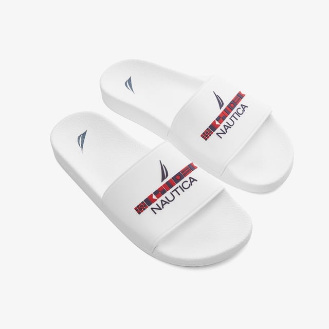 Nautica Nautica Erkek Beyaz Terlik Sandalet & Terlik | Occasion Beyaz - 3. görsel