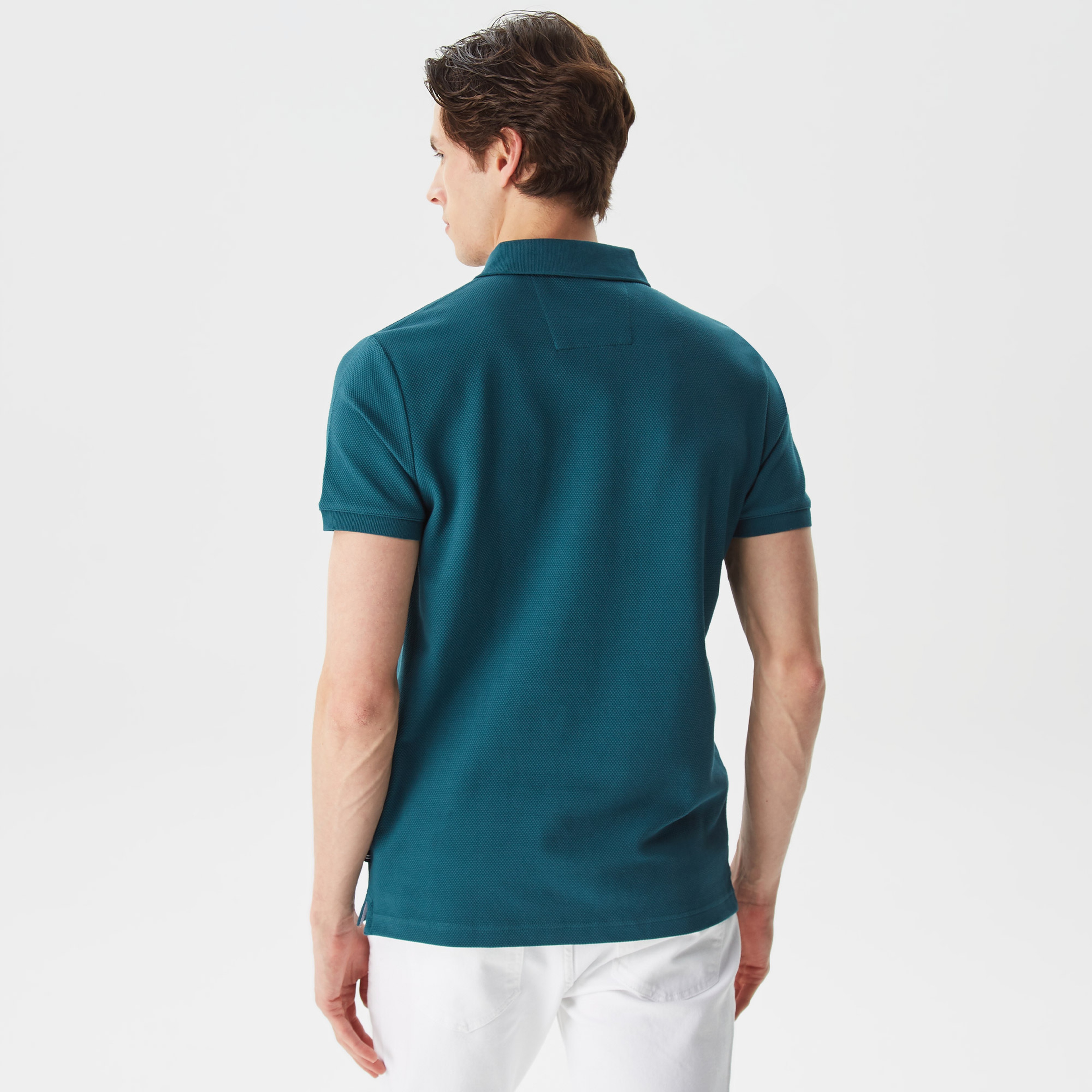 Nautica Erkek Yeşil Slim Fit Kısa Kollu Polo Yaka T-Shirt