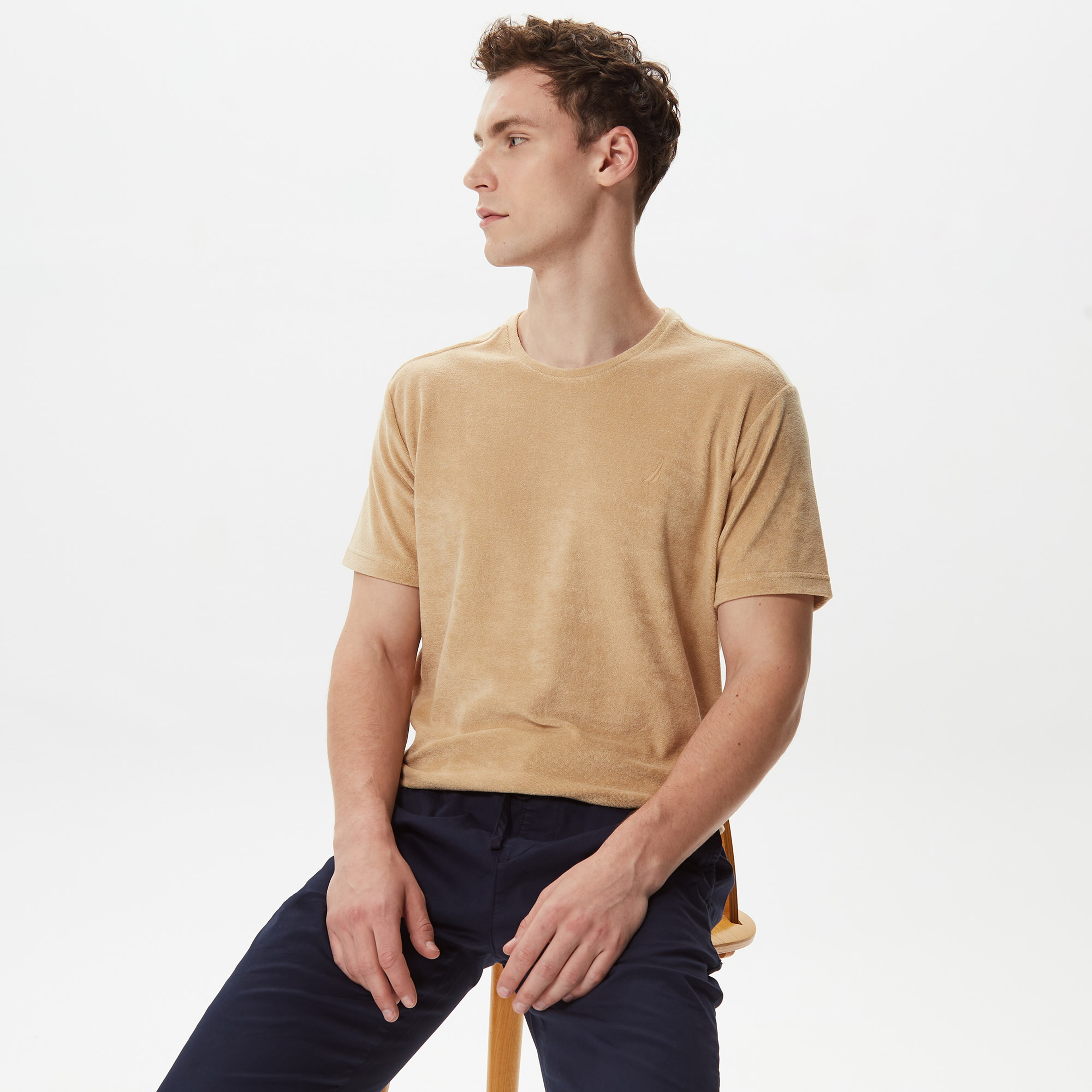 Nautica Erkek Bej T-Shirt