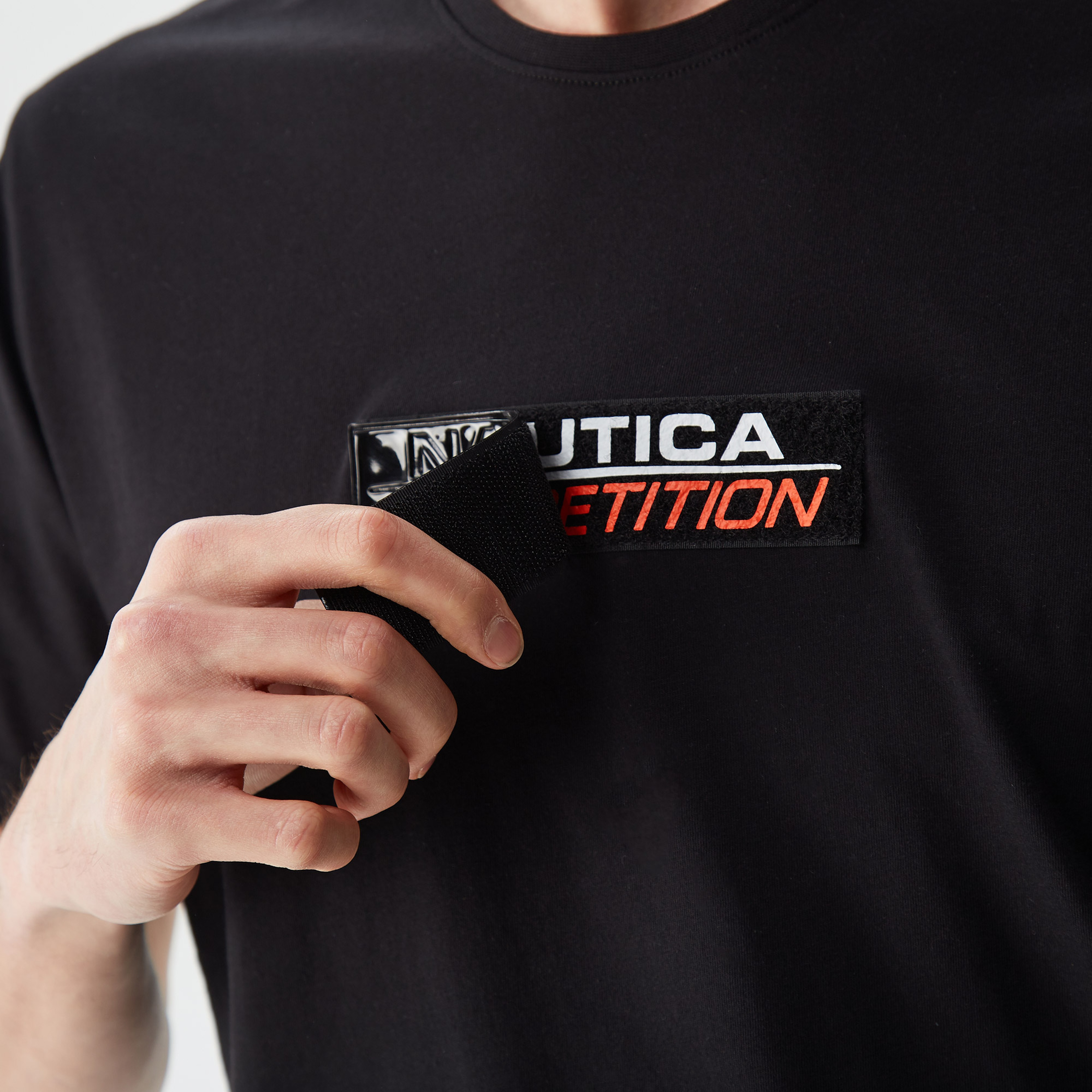 Nautica Erkek Siyah Baskılı Standart Fit T-Shirt