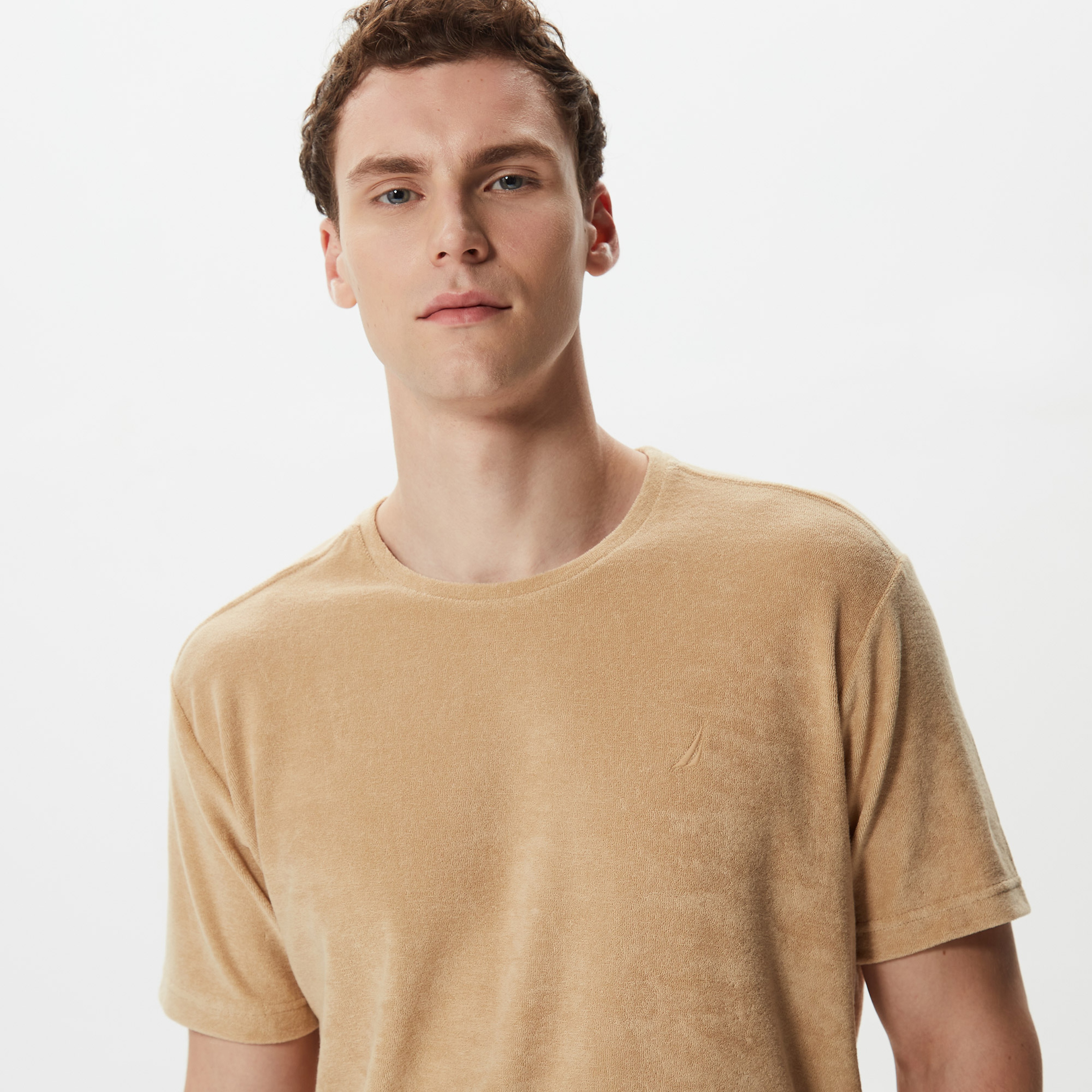 Nautica Erkek Bej T-Shirt