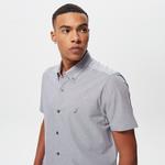 Nautica Erkek Mavi Slim Fit Kısa Kollu Gömlek