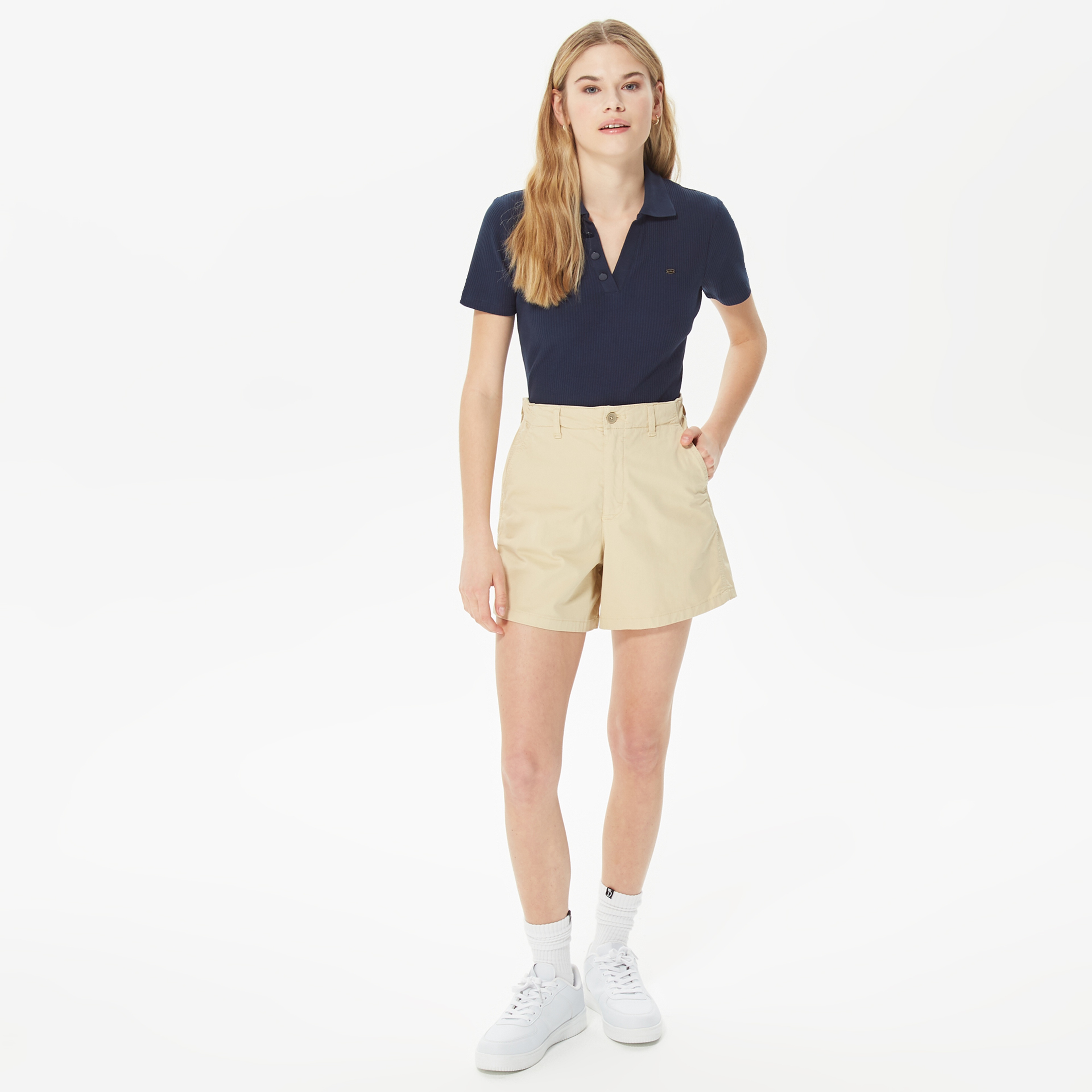 Nautica Kadın Lacivert Kısa Kollu Polo