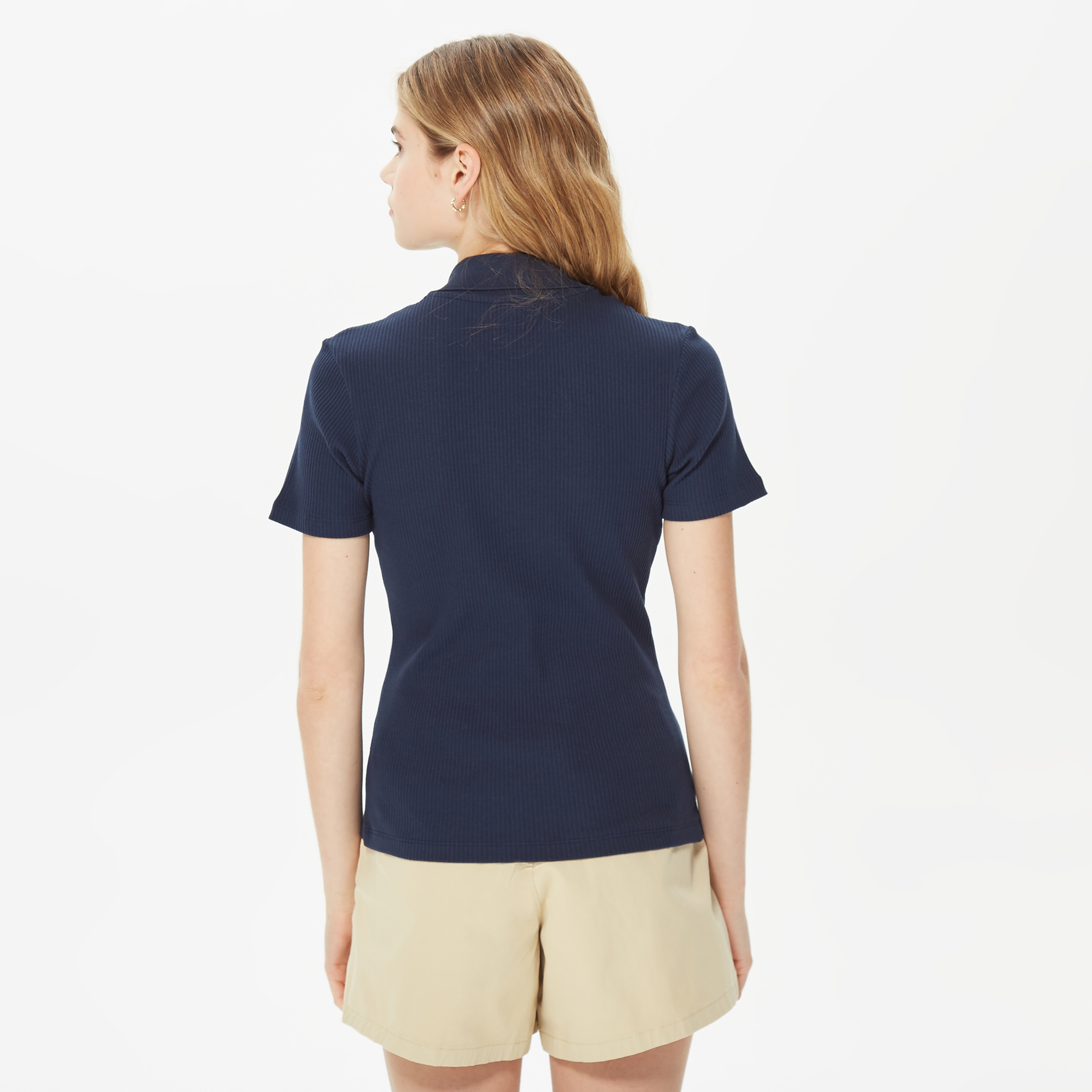 Nautica Kadın Lacivert Kısa Kollu Polo
