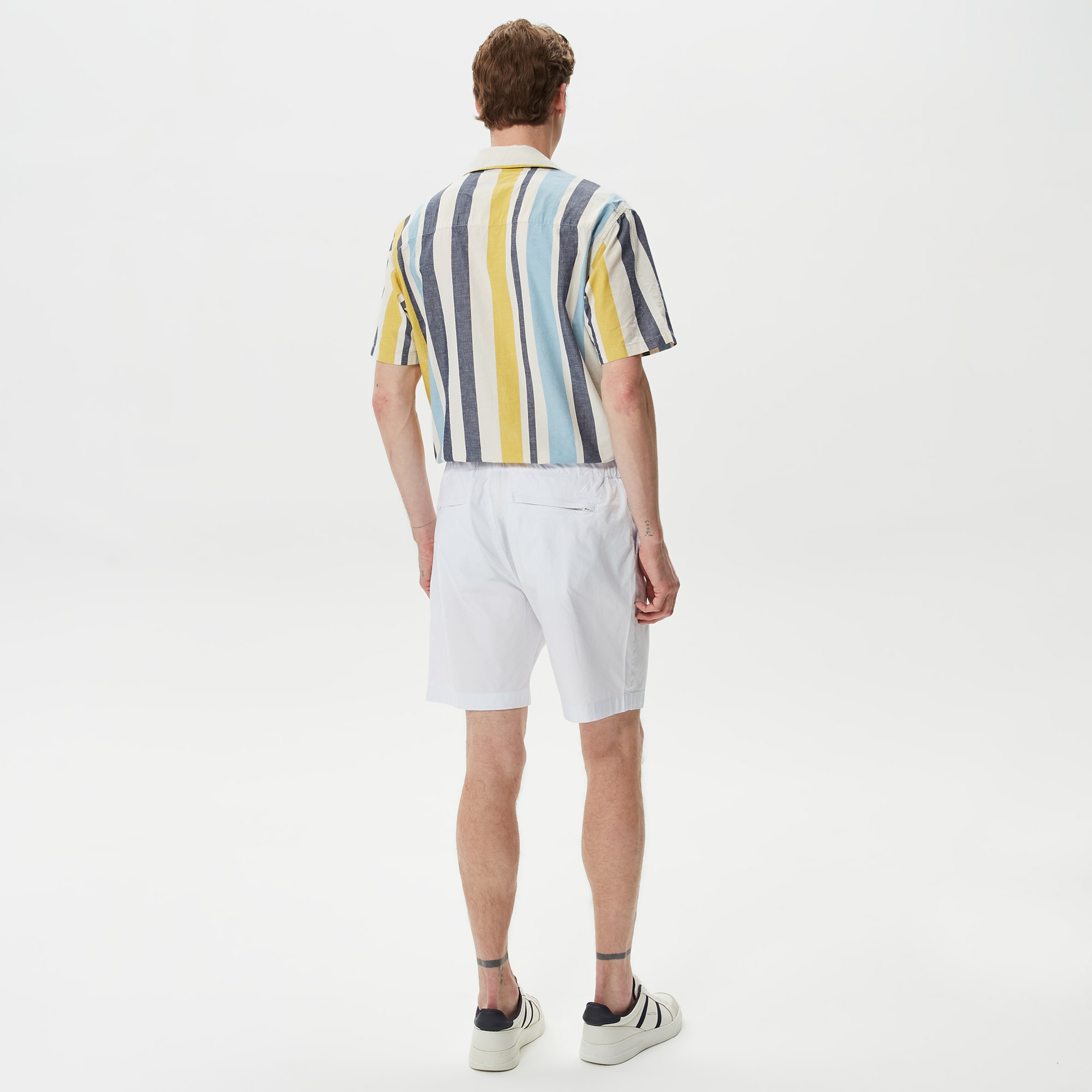 Nautica Erkek Beyaz Bermuda