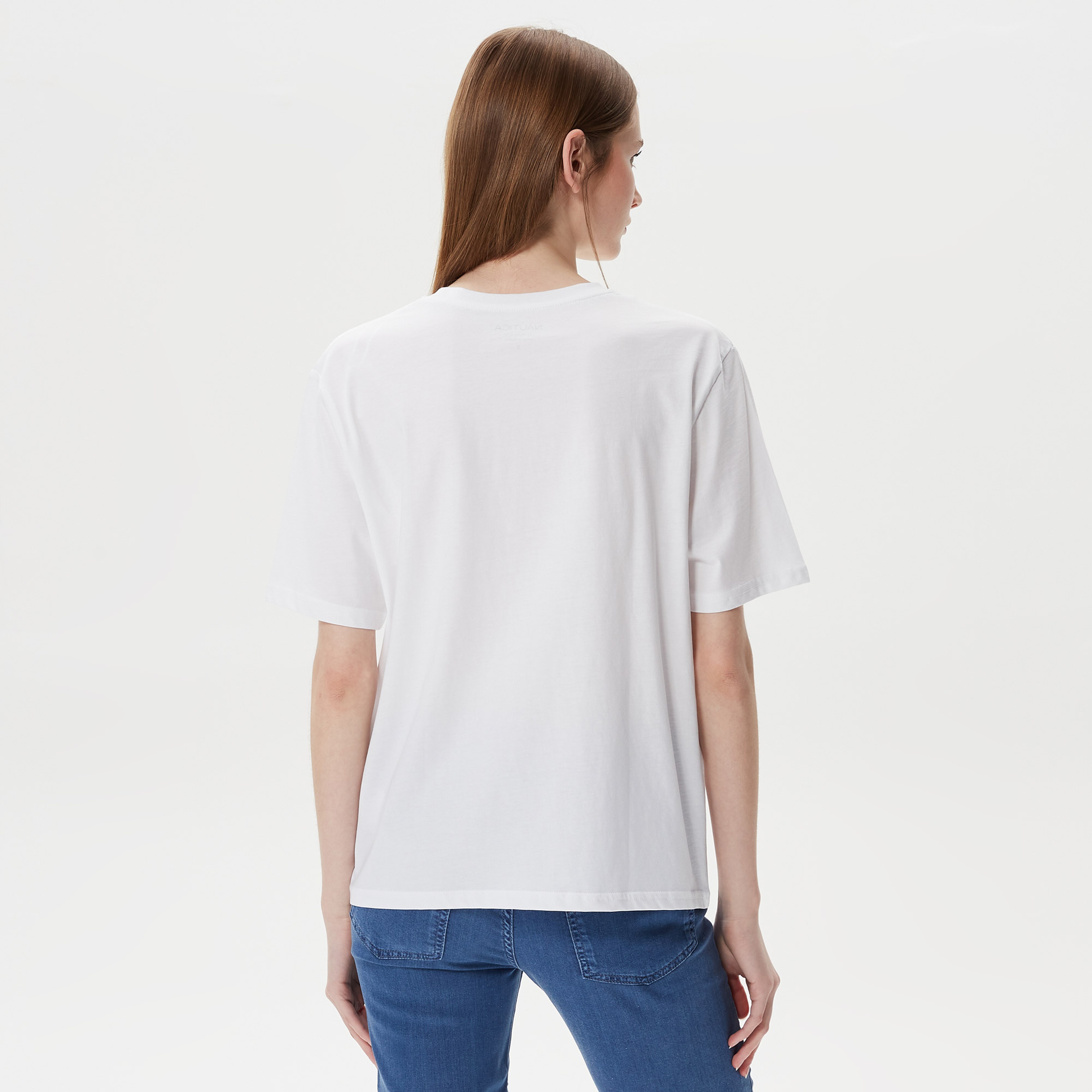 Nautica Kadın Beyaz T-Shirt