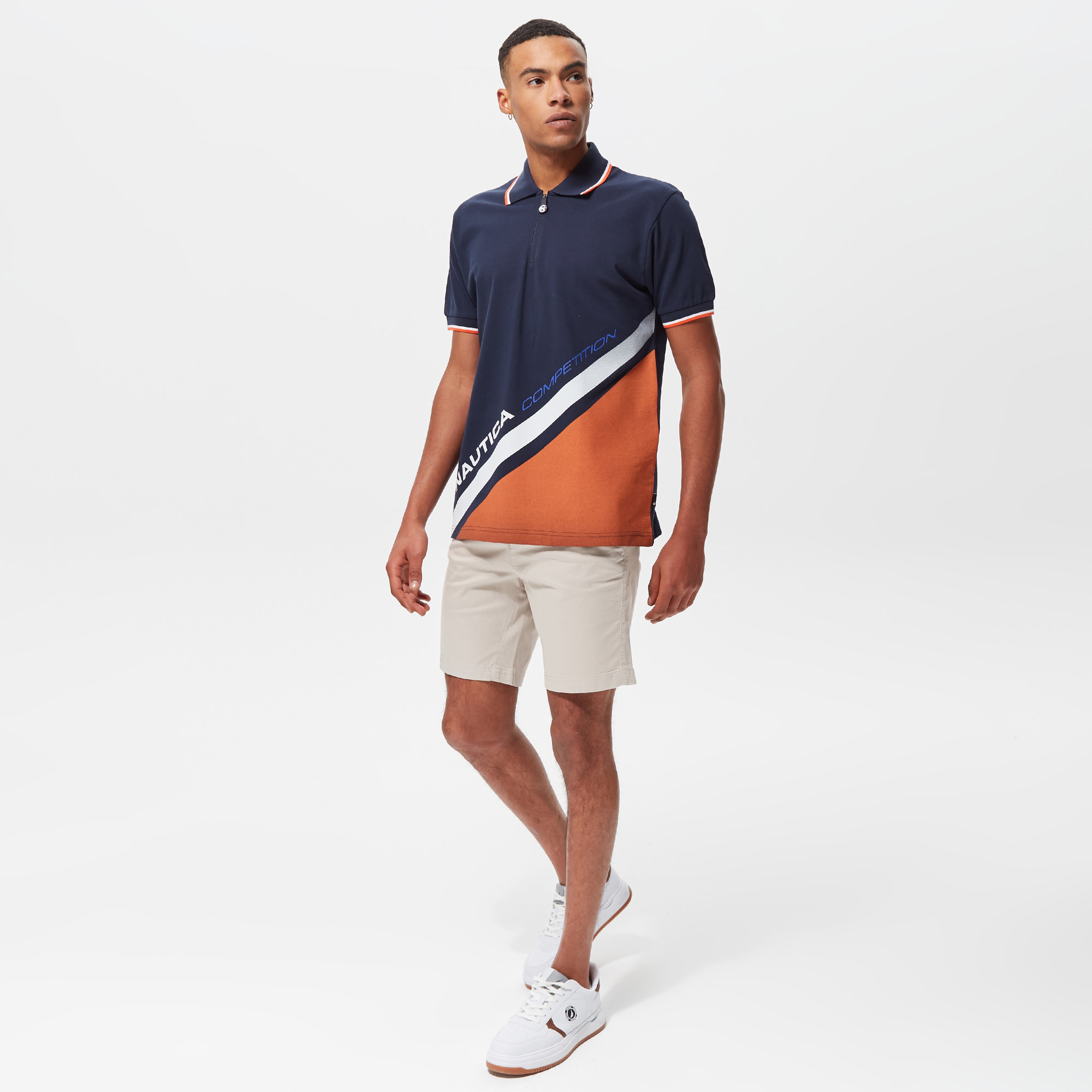 Nautica Erkek Lacivert Classic Fit Kısa Kollu Polo Yaka T-Shirt