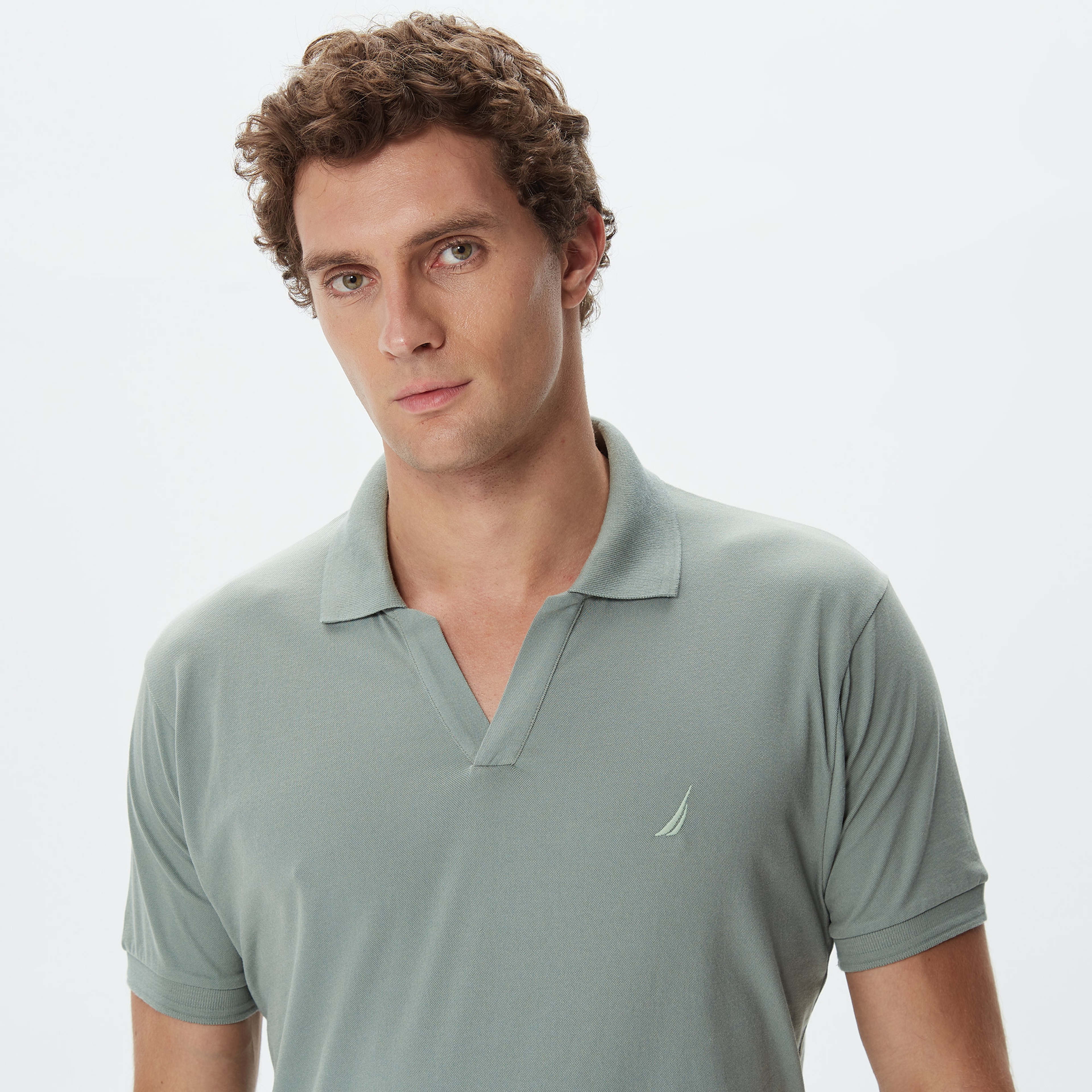 Nautica Erkek Yeşil Classic Fit Kısa Kollu Polo