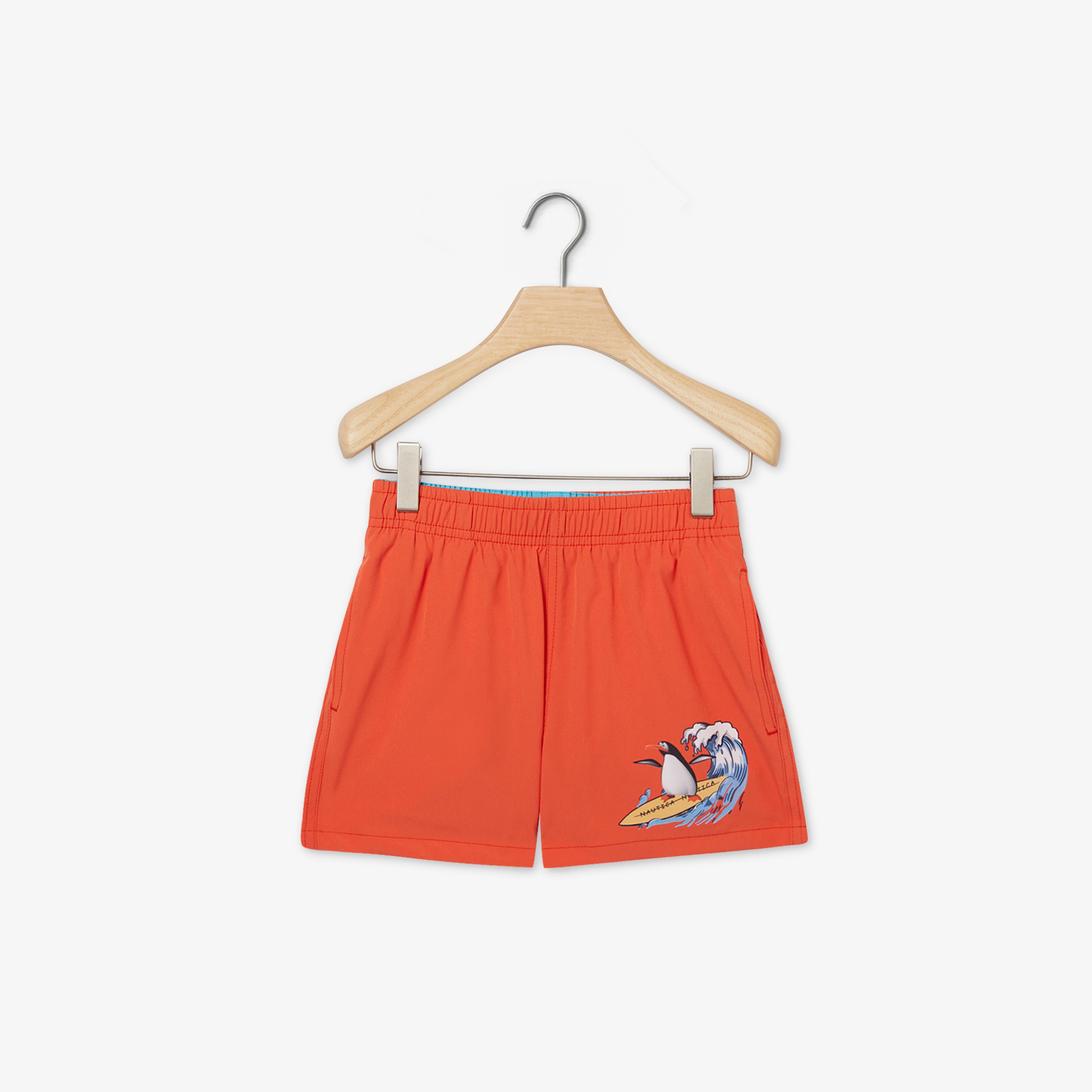 Nautica Erkek Çocuk Turuncu Baskılı Mayo Şort