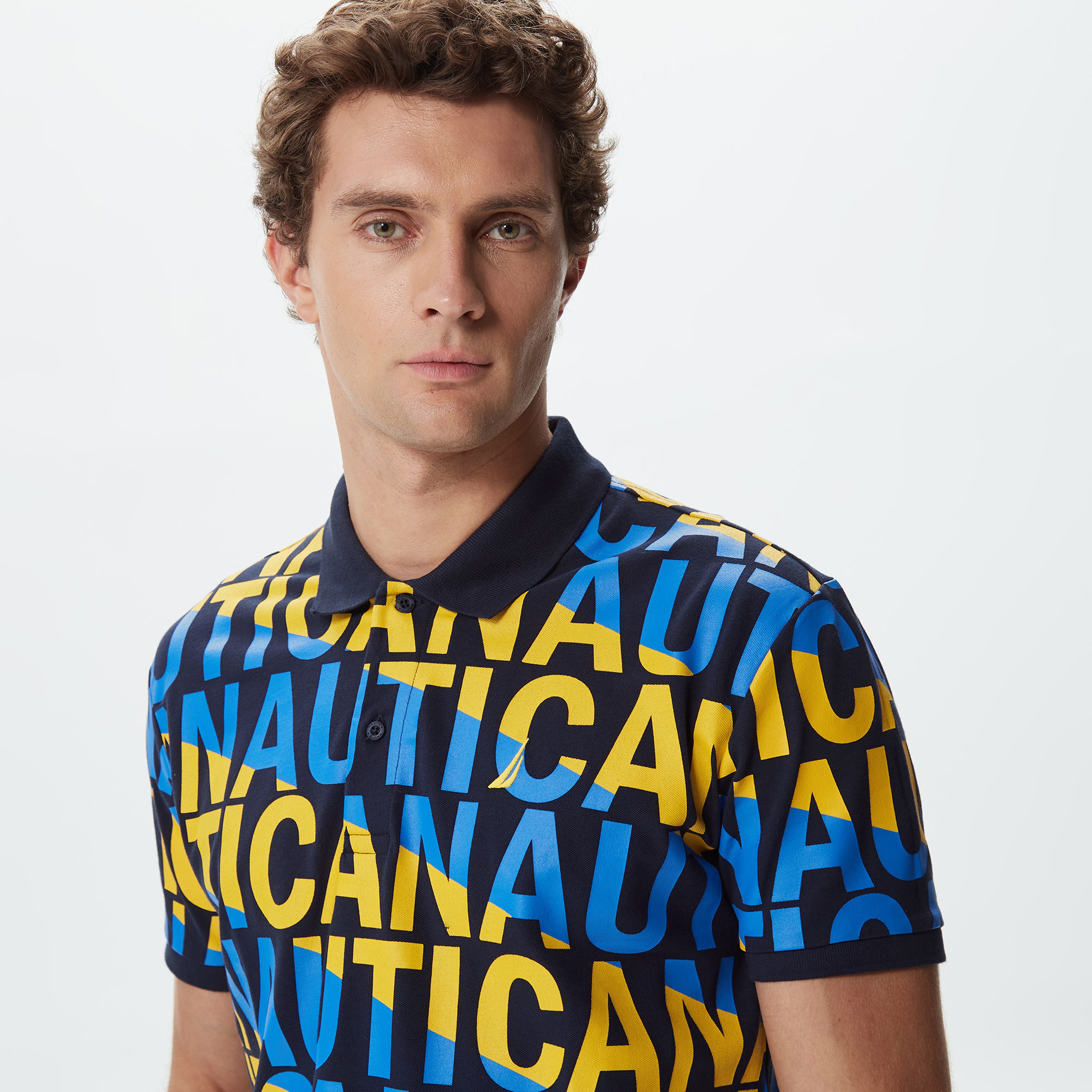 Nautica Erkek Lacivert Slim Fit Kısa Kollu Polo