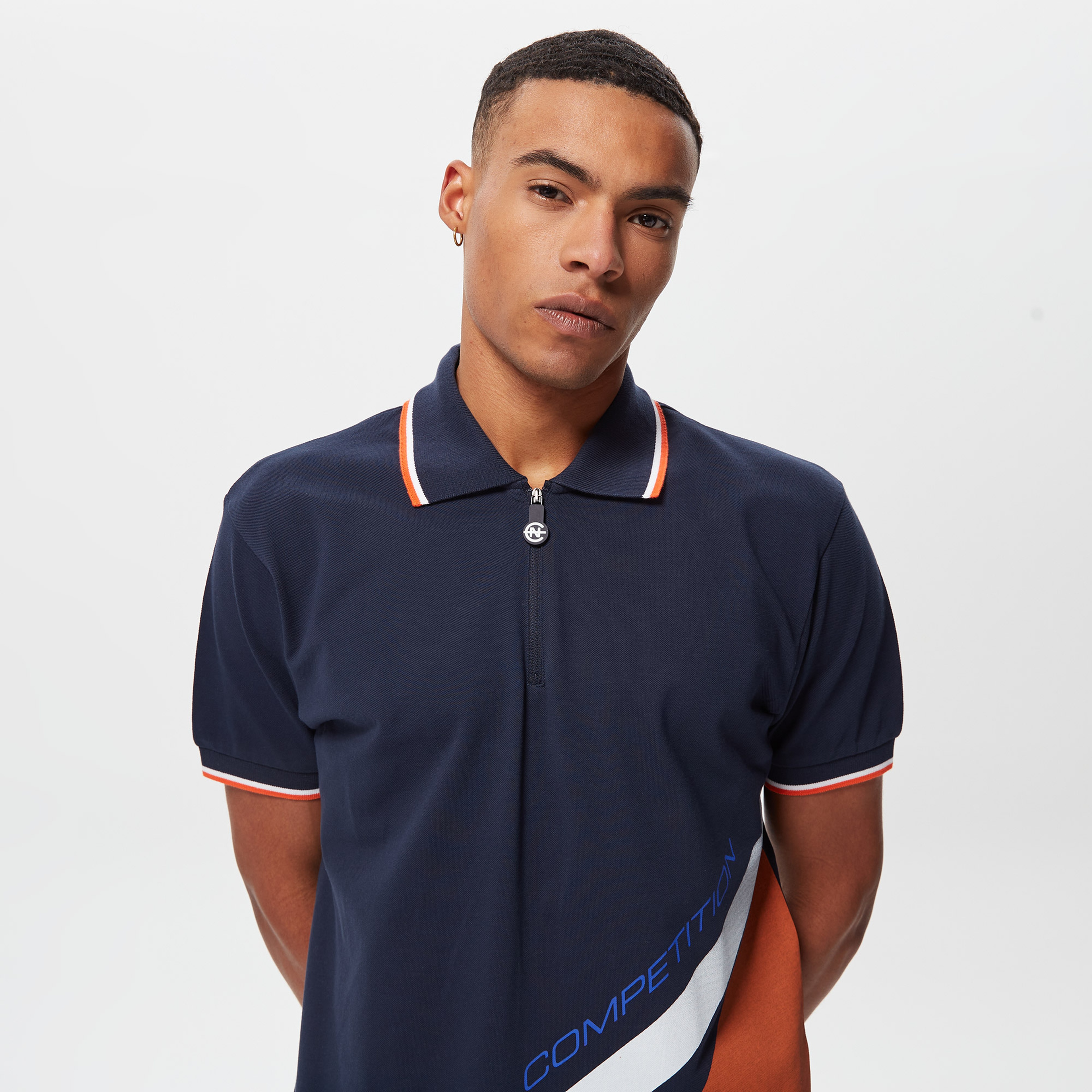 Nautica Erkek Lacivert Classic Fit Kısa Kollu Polo Yaka T-Shirt