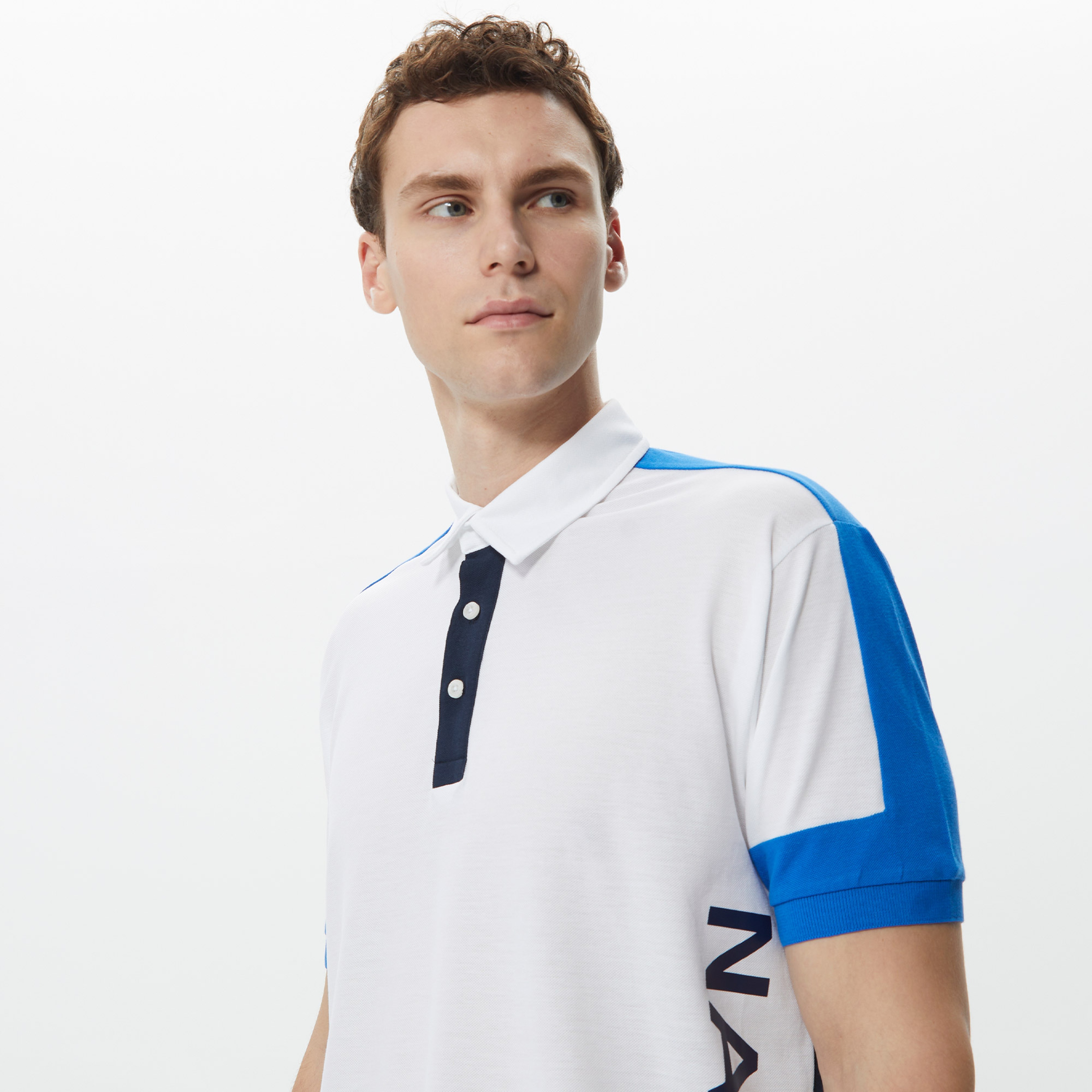 Nautica Erkek Beyaz Classic Fit Kısa Kollu Polo Yaka T-Shirt
