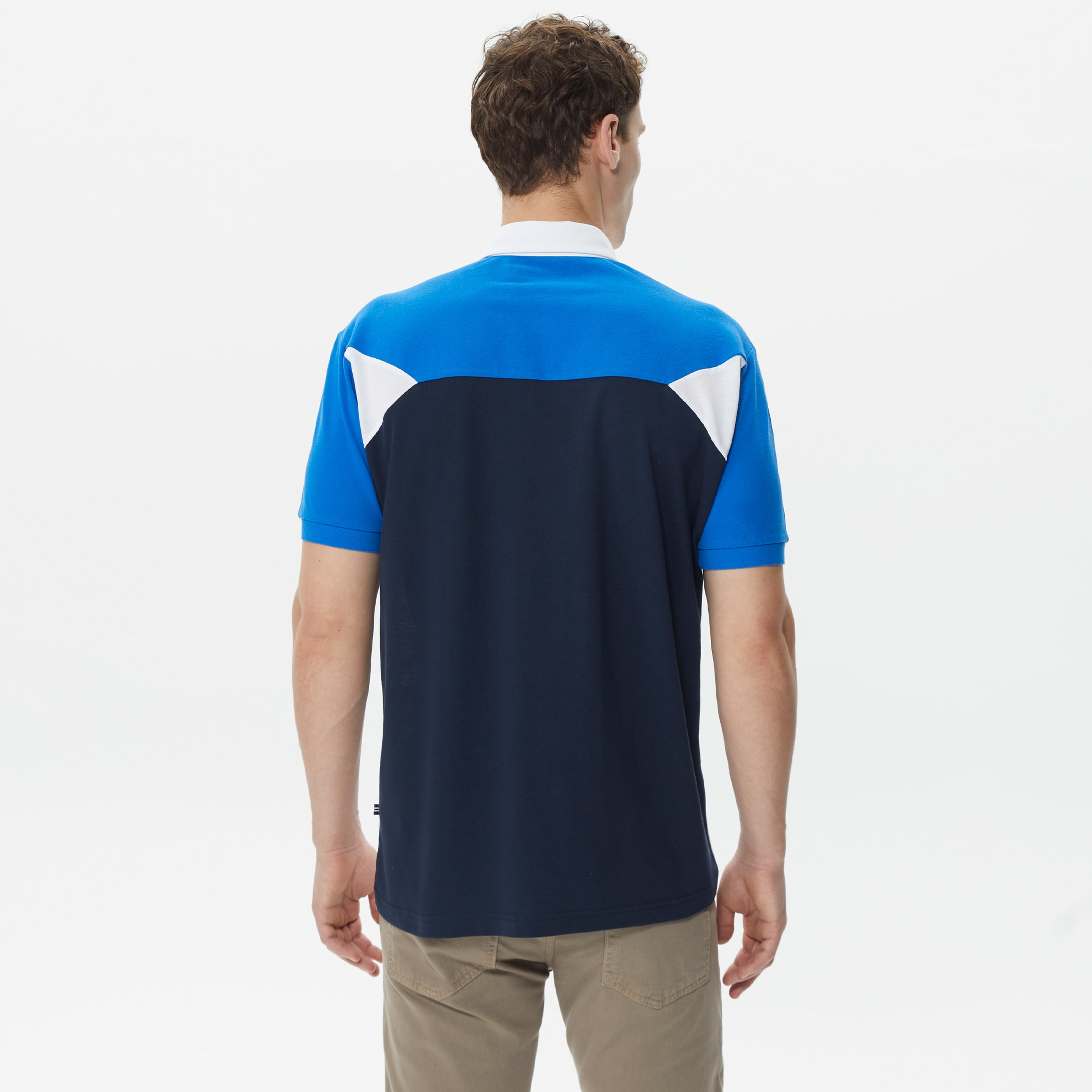 Nautica Erkek Beyaz Classic Fit Kısa Kollu Polo Yaka T-Shirt