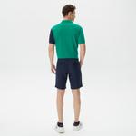 Nautica Erkek Lacivert Keten Bermuda