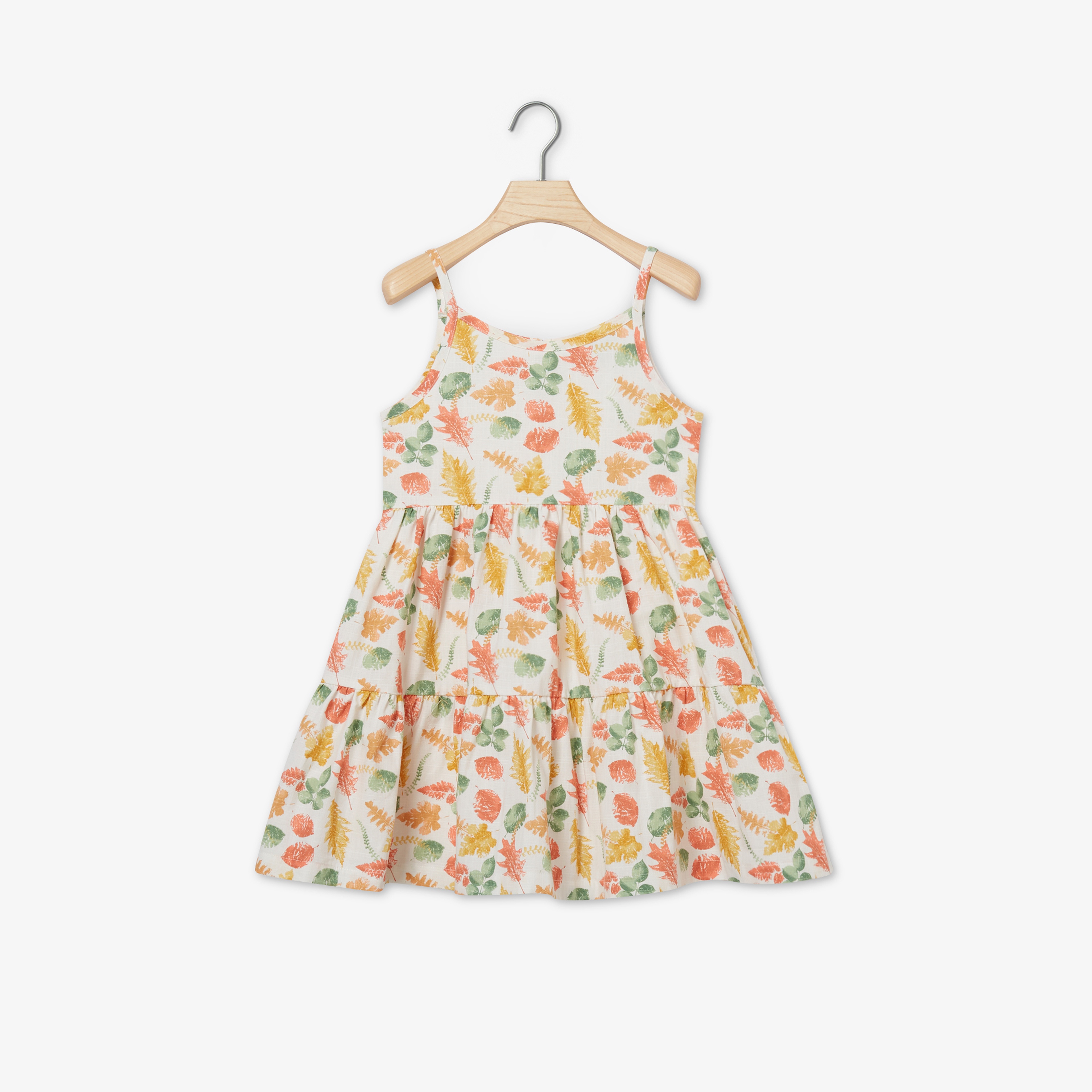 NAUTICA KIZ ÇOCUK KREM KOLSUZ ELBİSE