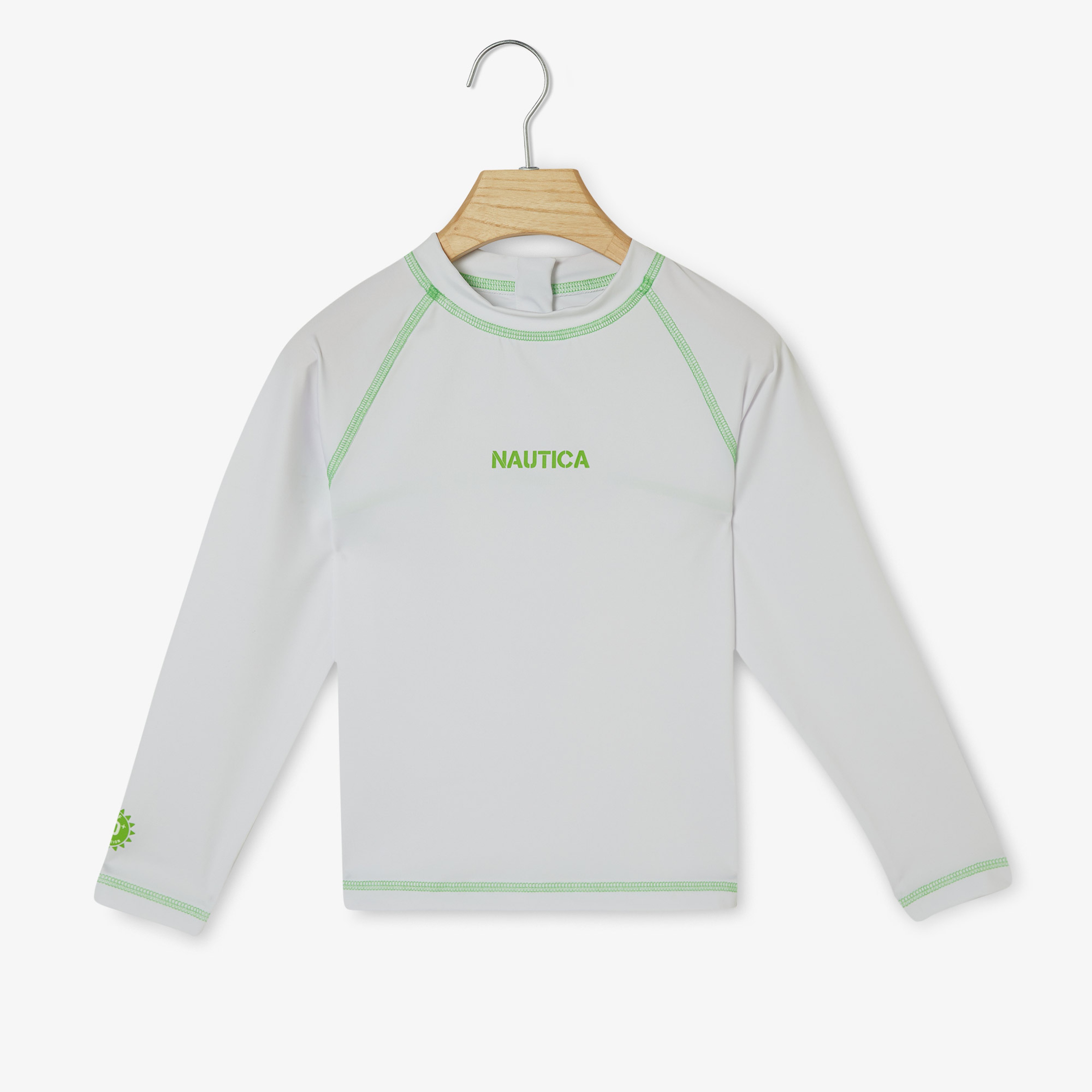 Nautica Erkek Çocuk Beyaz Uzun Kollu T-Shirt