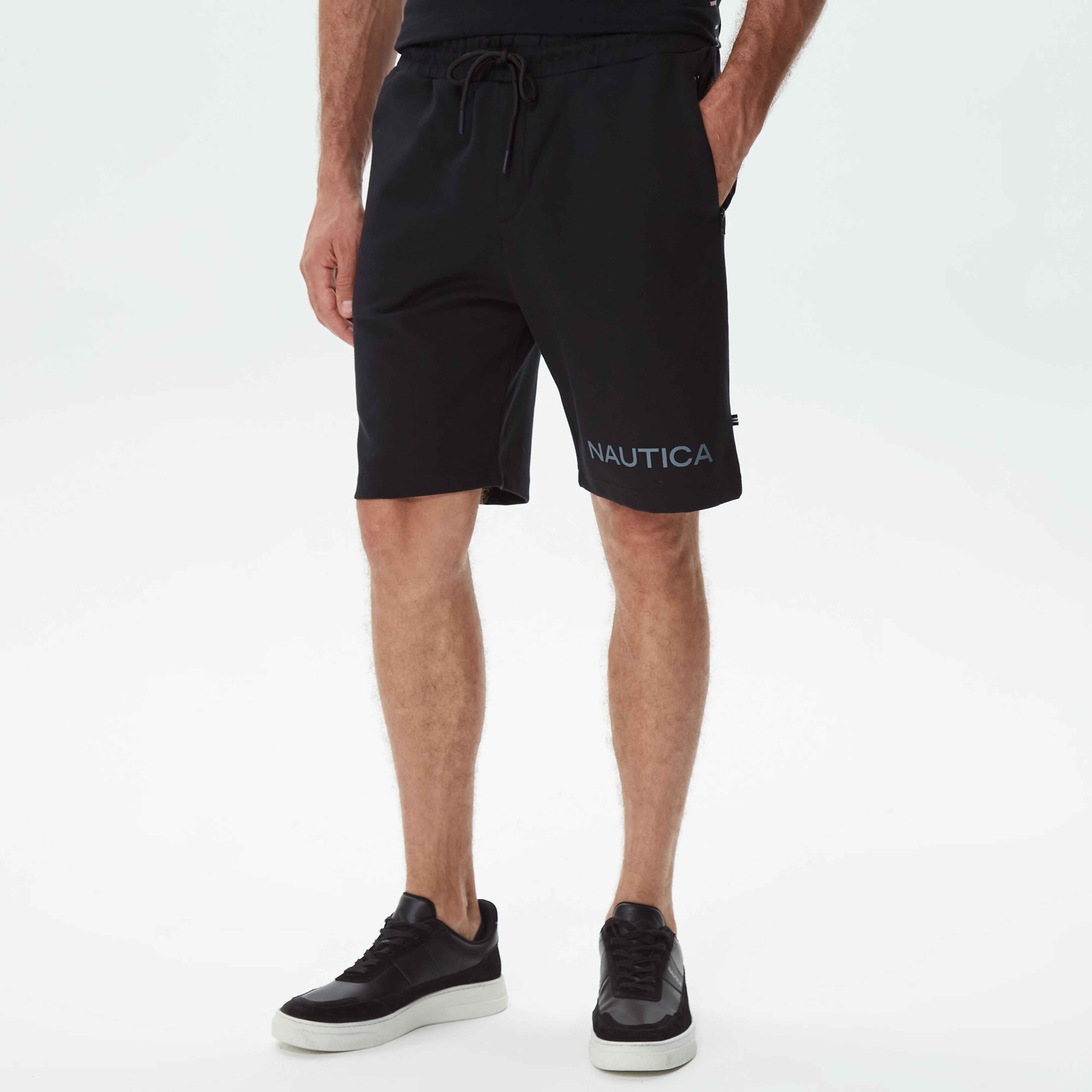 Nautica Erkek Siyah Baskılı Şort